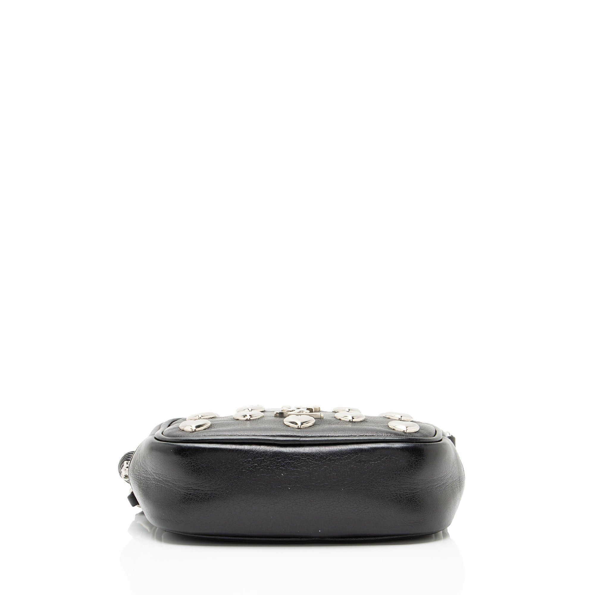 Saint Laurent Paris Saint Laurent Heart Studded Leather Monogram Blogger Bag Size ONE SIZE - 4 Thumbnail