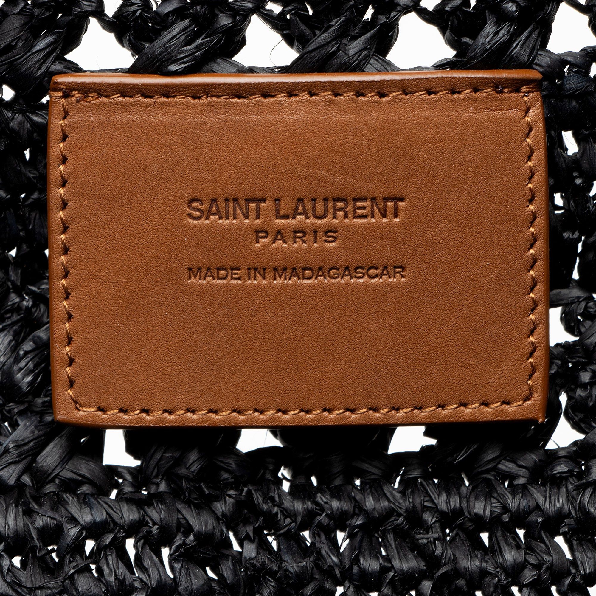 Saint Laurent Paris Saint Laurent Raffia Panier Medium Tote Size ONE SIZE - 8 Thumbnail