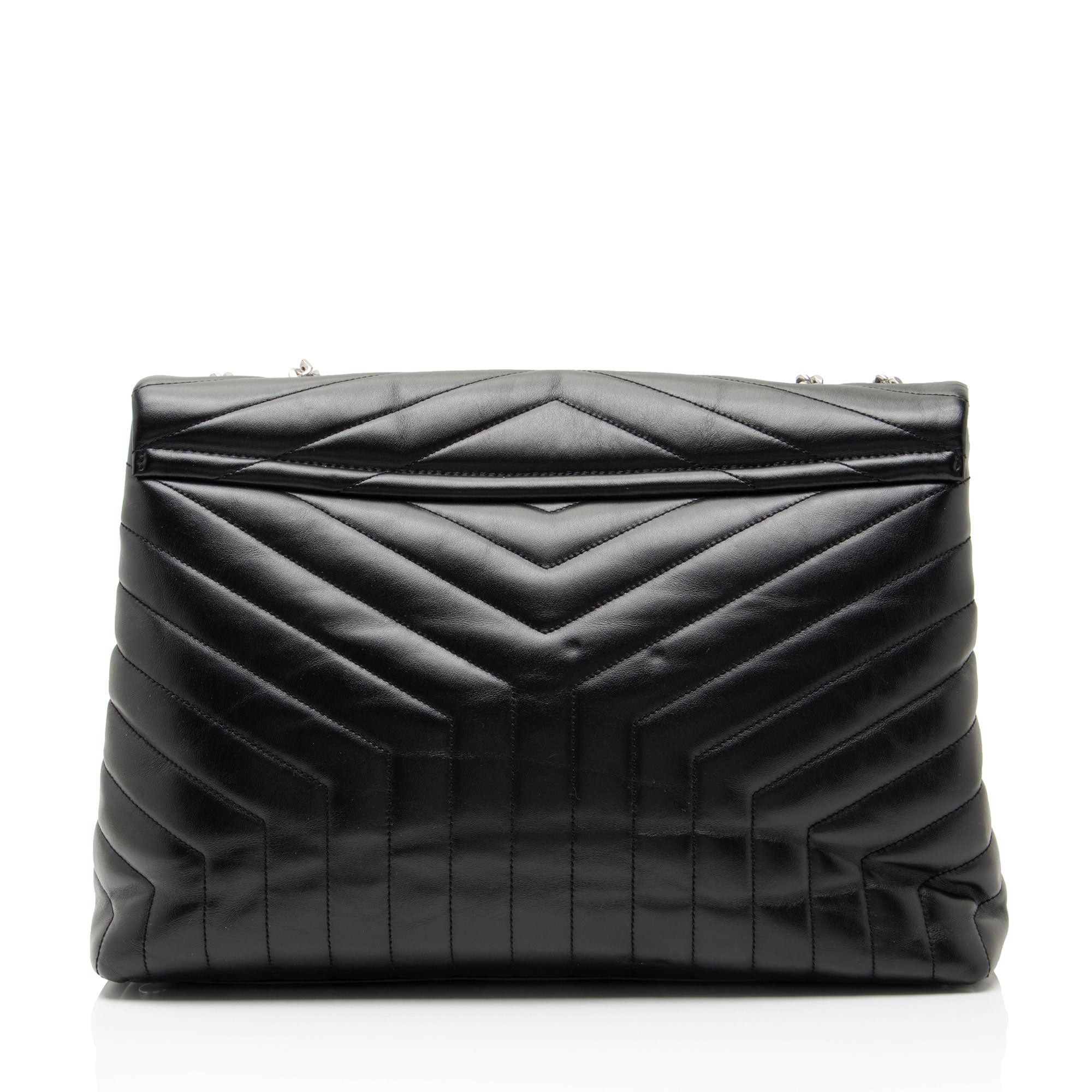 Saint Laurent Paris Saint Laurent Matelasse Calfskin Monogram LouLou Chain Large Size ONE SIZE - 3 Thumbnail