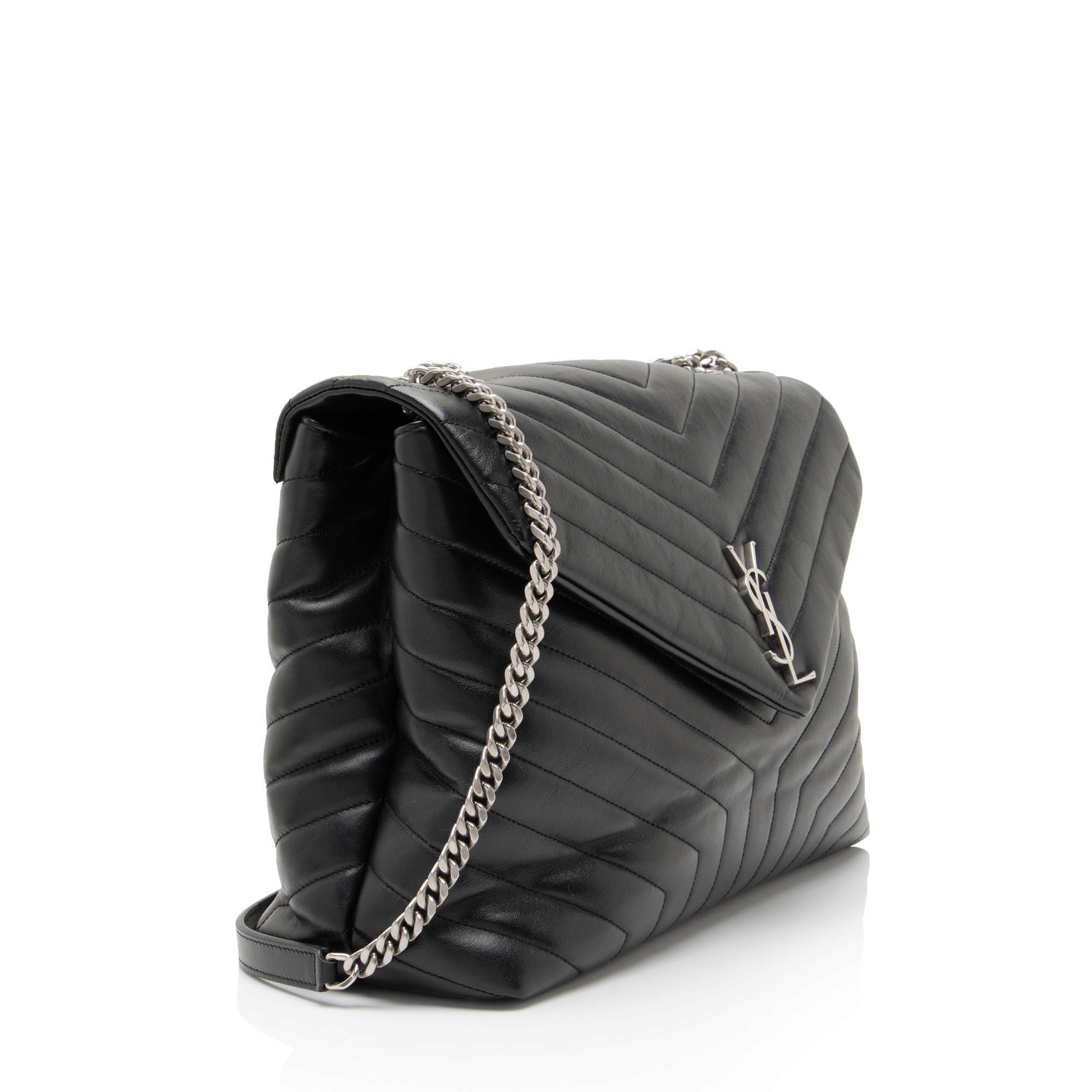 Saint Laurent Paris Saint Laurent Matelasse Calfskin Monogram LouLou Chain Large Size ONE SIZE - 2 Thumbnail