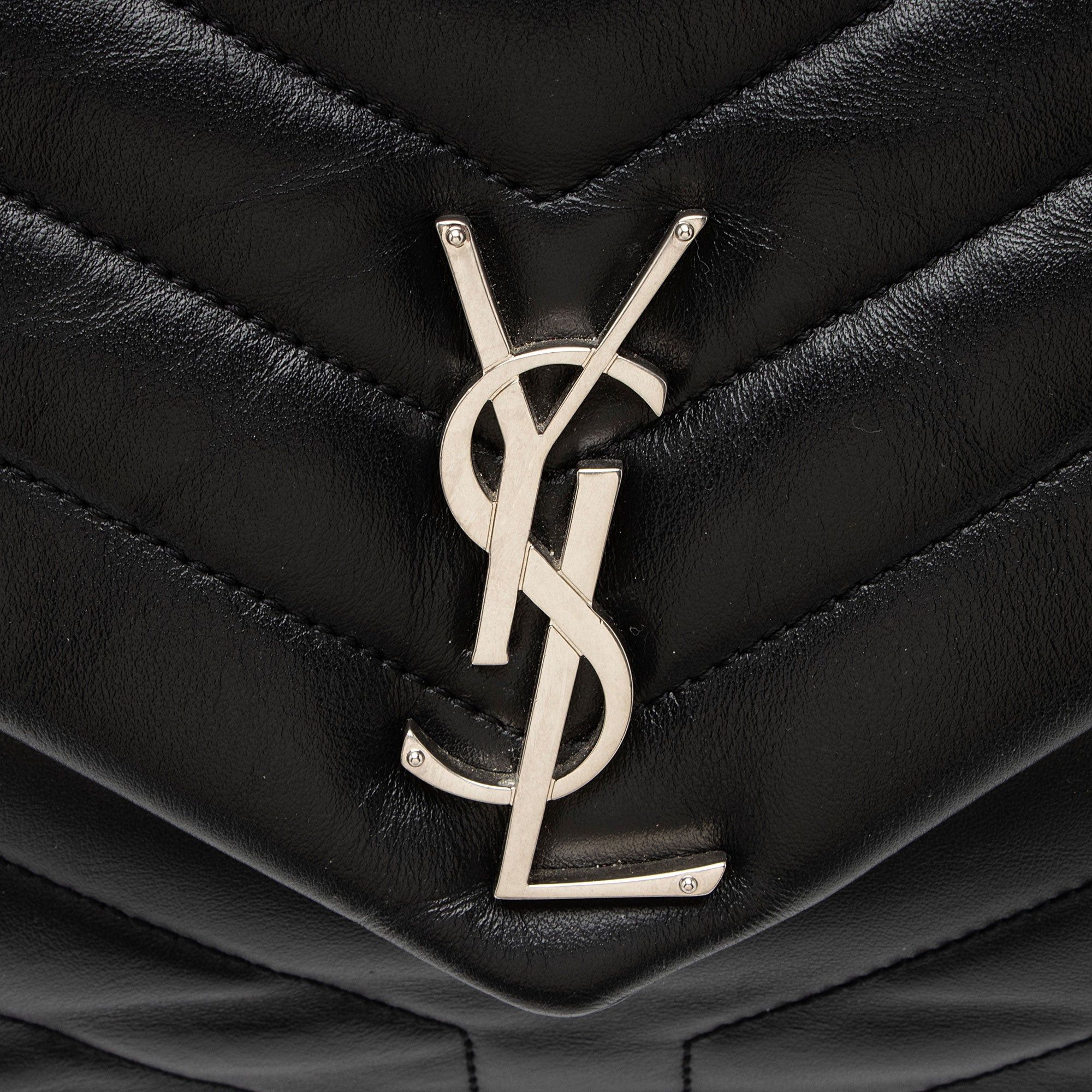 Saint Laurent Paris Saint Laurent Matelasse Calfskin Monogram LouLou Chain Large Size ONE SIZE - 10 Thumbnail