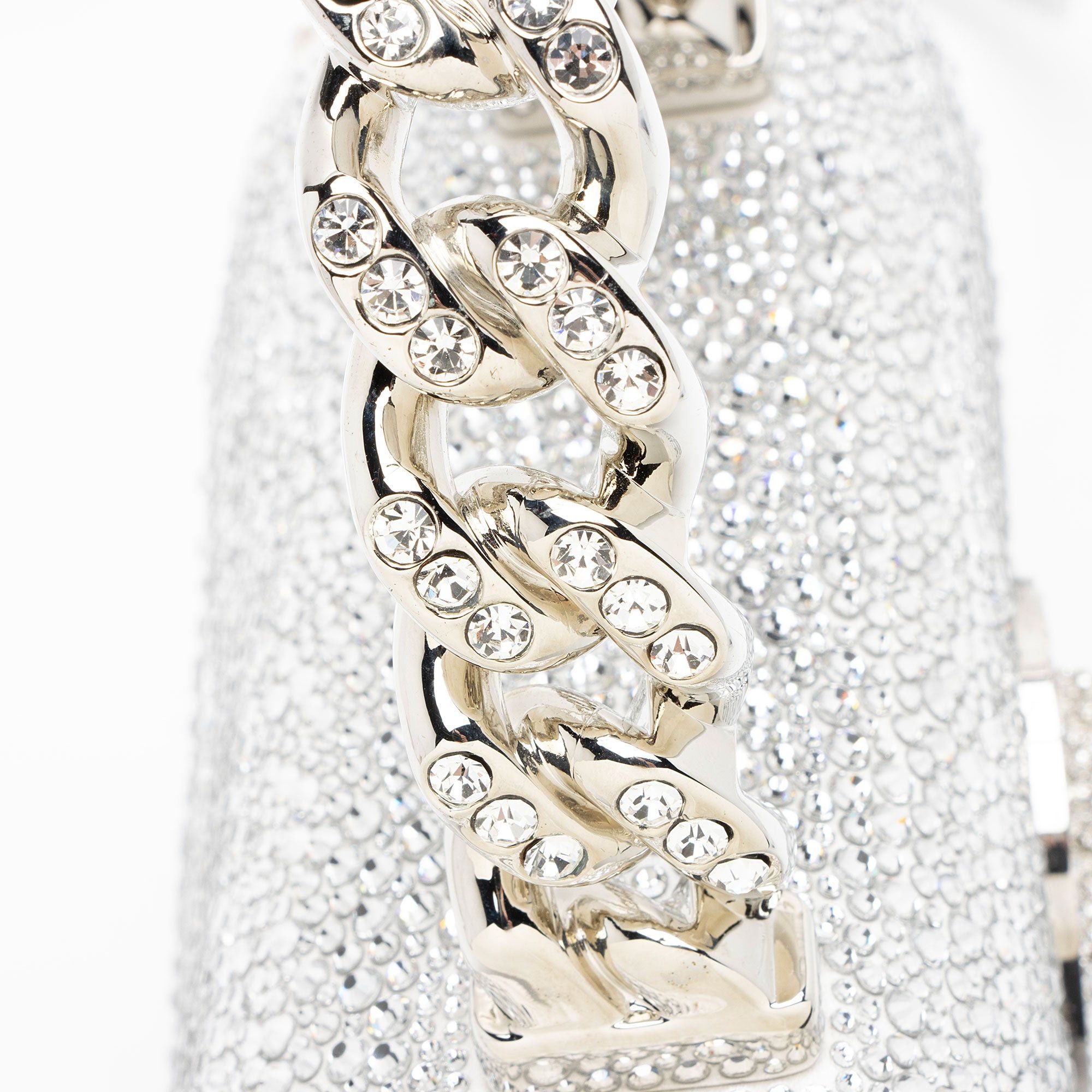 Versace Versace Satin Crystal Embellished La Medusa Mini Top Handle Size ONE SIZE - 10 Thumbnail