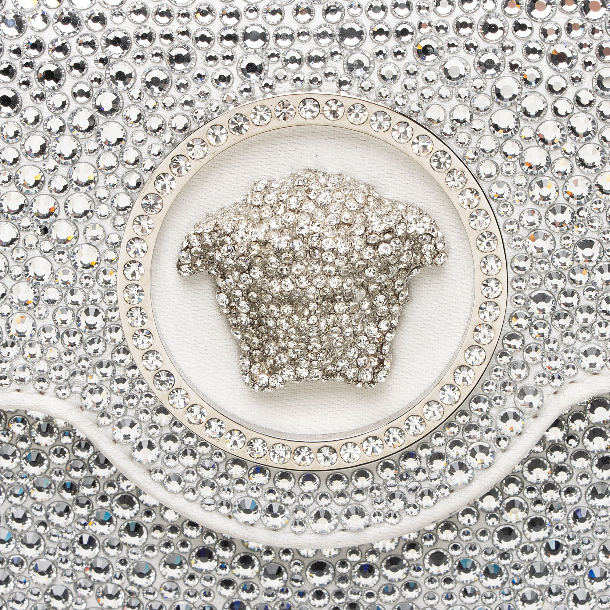 Versace Versace Satin Crystal Embellished La Medusa Mini Top Handle Size ONE SIZE - 9 Thumbnail
