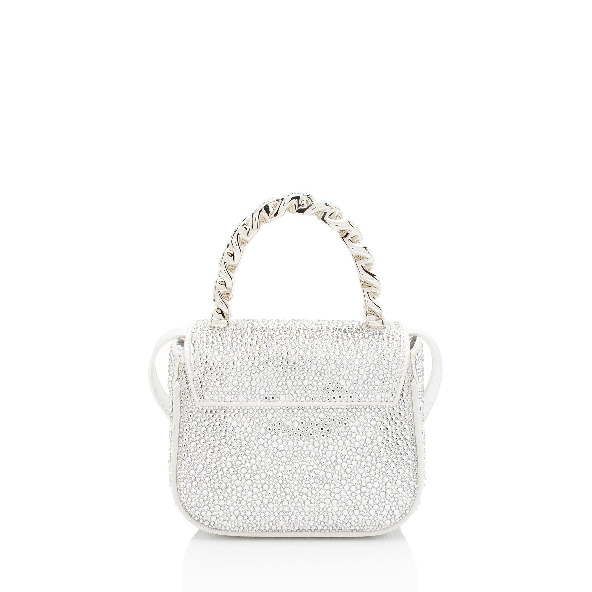 Versace Versace Satin Crystal Embellished La Medusa Mini Top Handle Size ONE SIZE - 3 Thumbnail