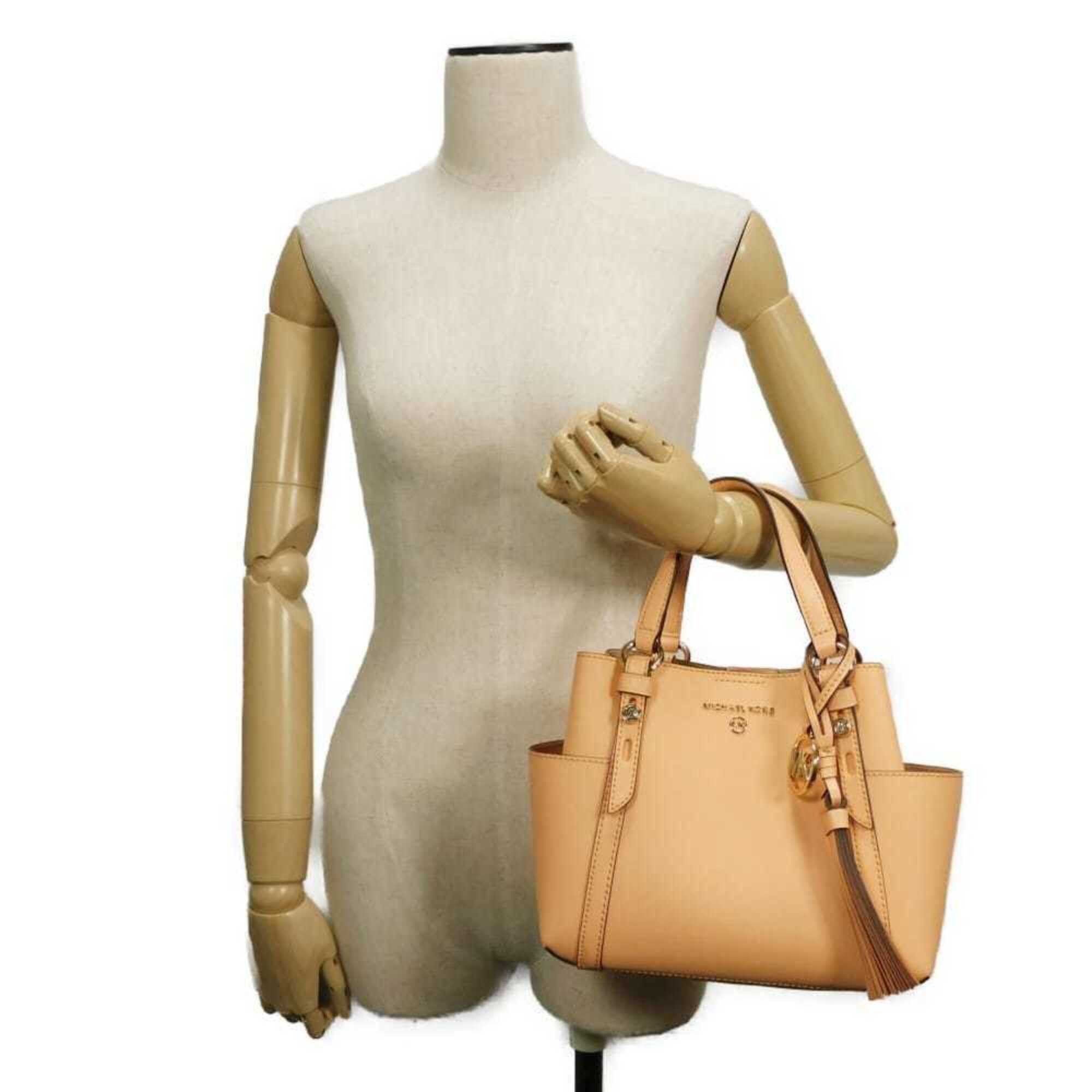 Michael Kors Michael Kors Sullivan Convertible Small Tote Bag, Saffiano Leather, 2-Way, MK Logo, Cantaloupe, 30T0GNXT5U, Women's Bag Size ONE SIZE - 5 Thumbnail