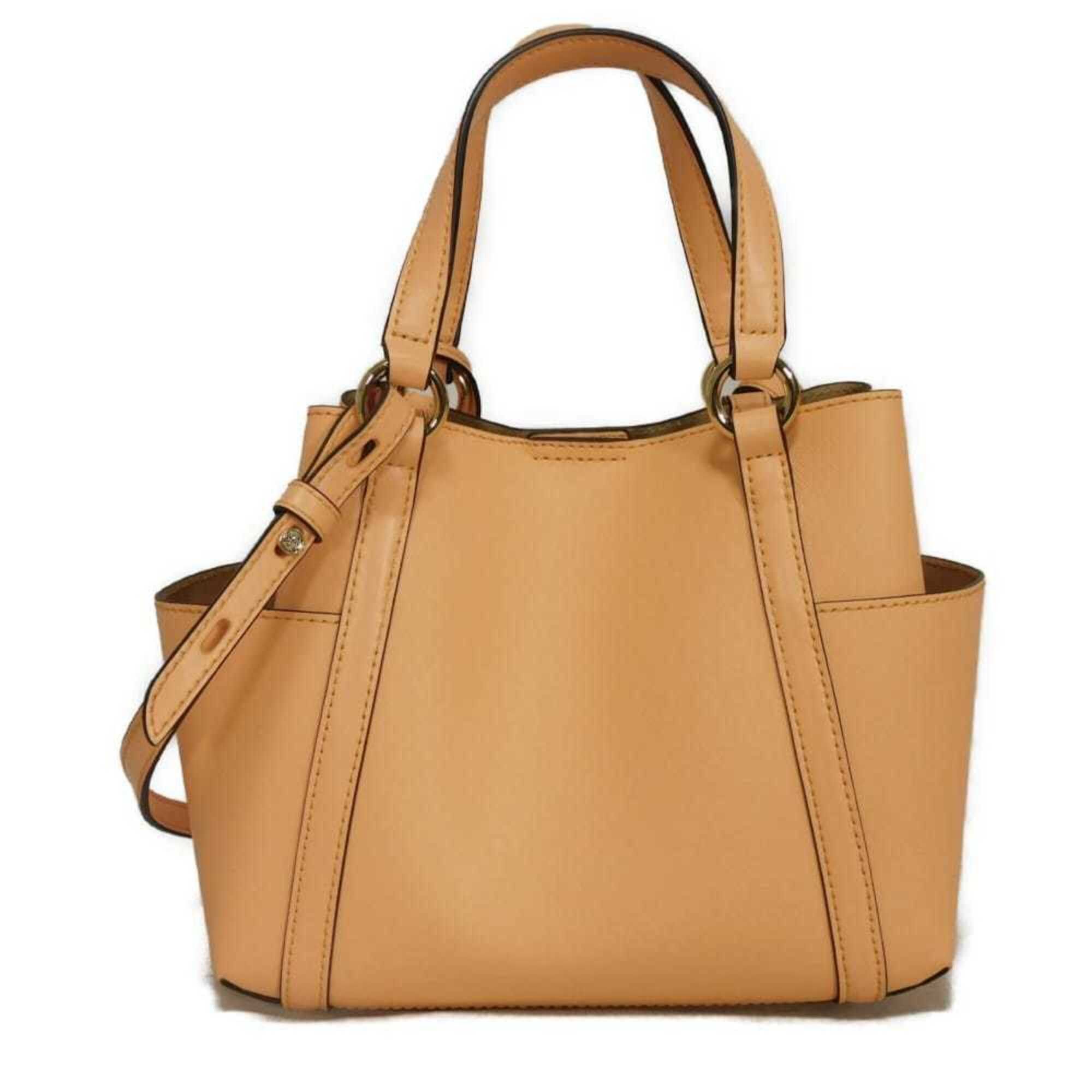Michael Kors Michael Kors Sullivan Convertible Small Tote Bag, Saffiano Leather, 2-Way, MK Logo, Cantaloupe, 30T0GNXT5U, Women's Bag Size ONE SIZE - 3 Thumbnail