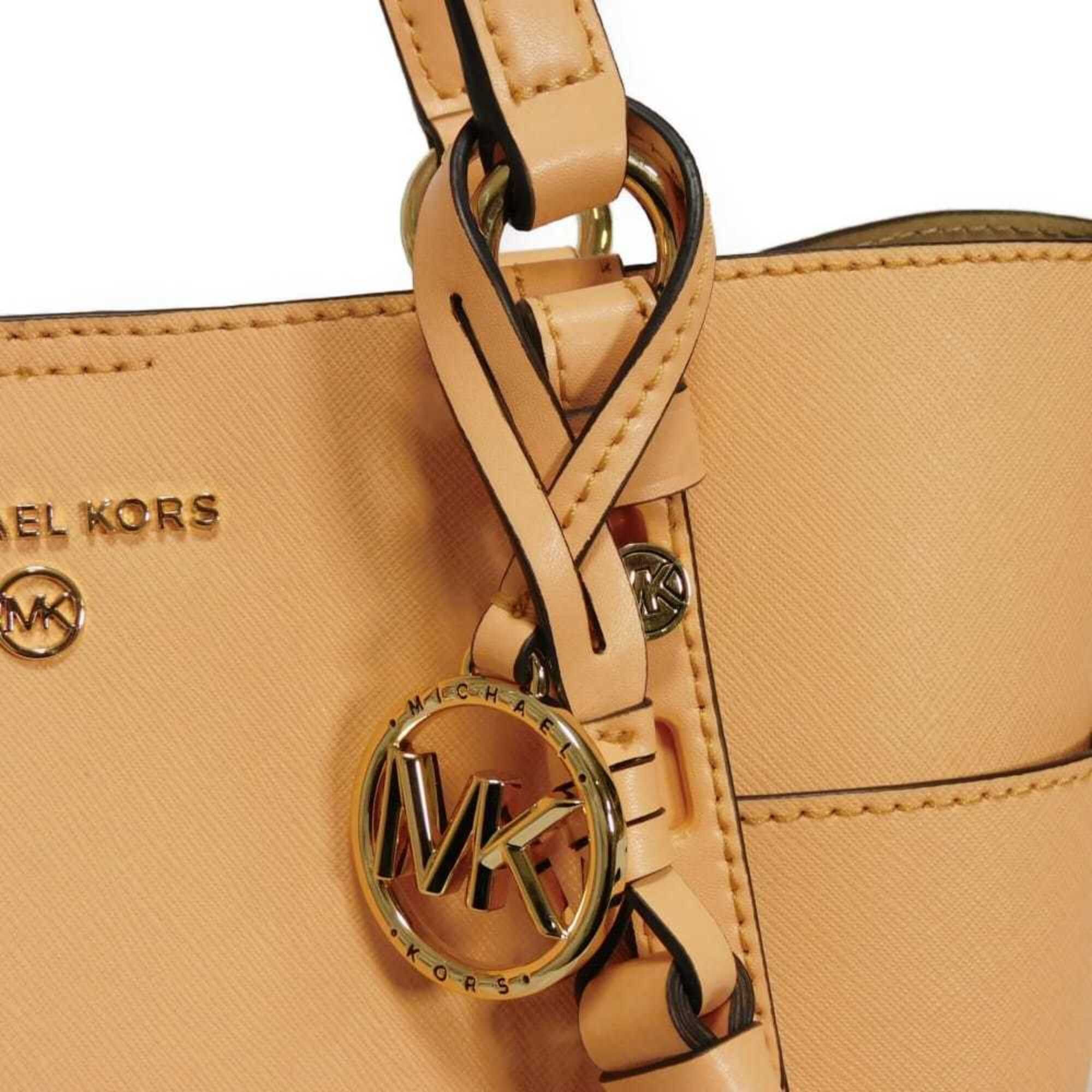 Michael Kors Michael Kors Sullivan Convertible Small Tote Bag, Saffiano Leather, 2-Way, MK Logo, Cantaloupe, 30T0GNXT5U, Women's Bag Size ONE SIZE - 20 Thumbnail