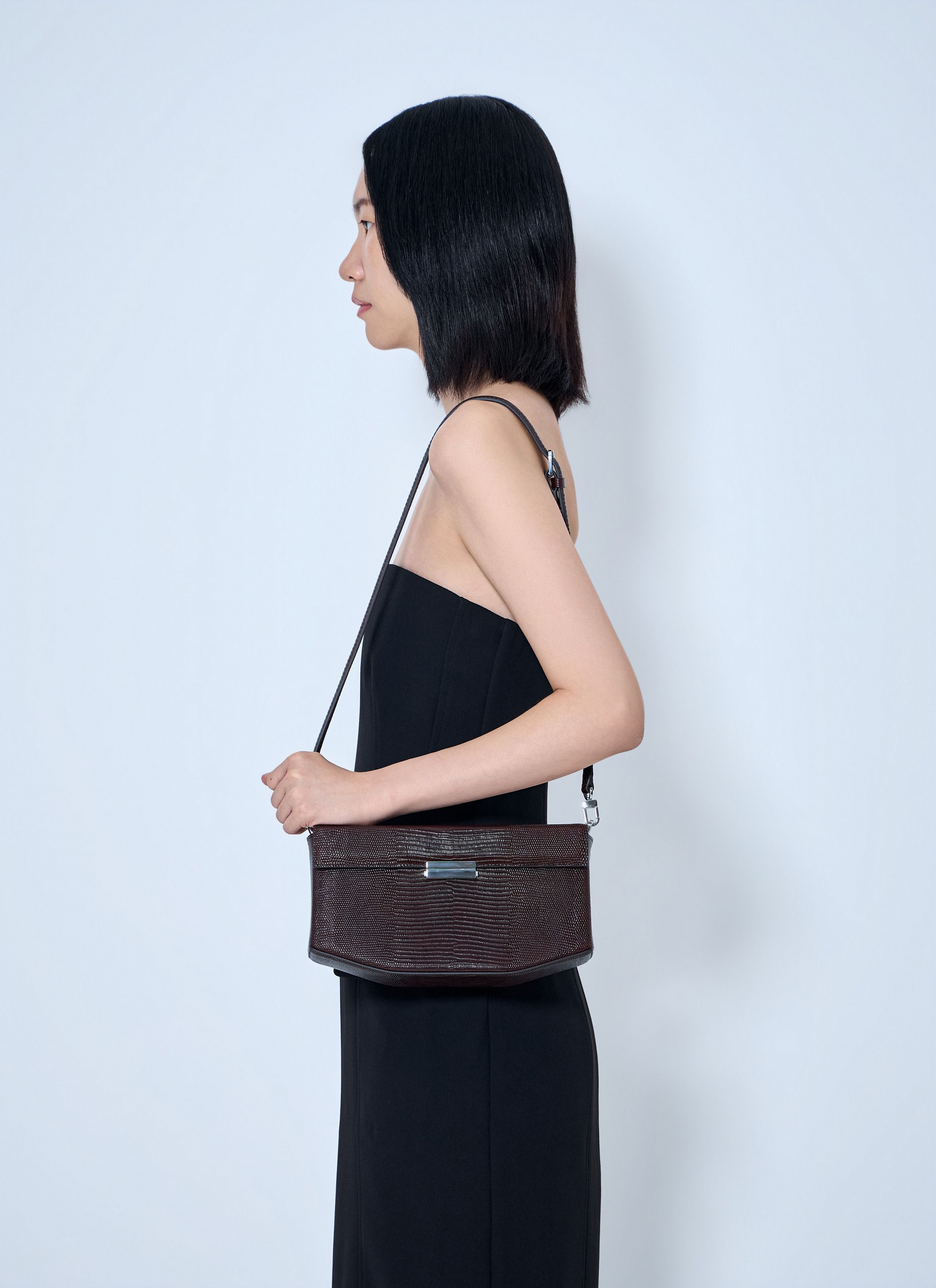 Toteme Toteme Clip Lizard-Embossed Shoulder Bag Size ONE SIZE - 2 Thumbnail