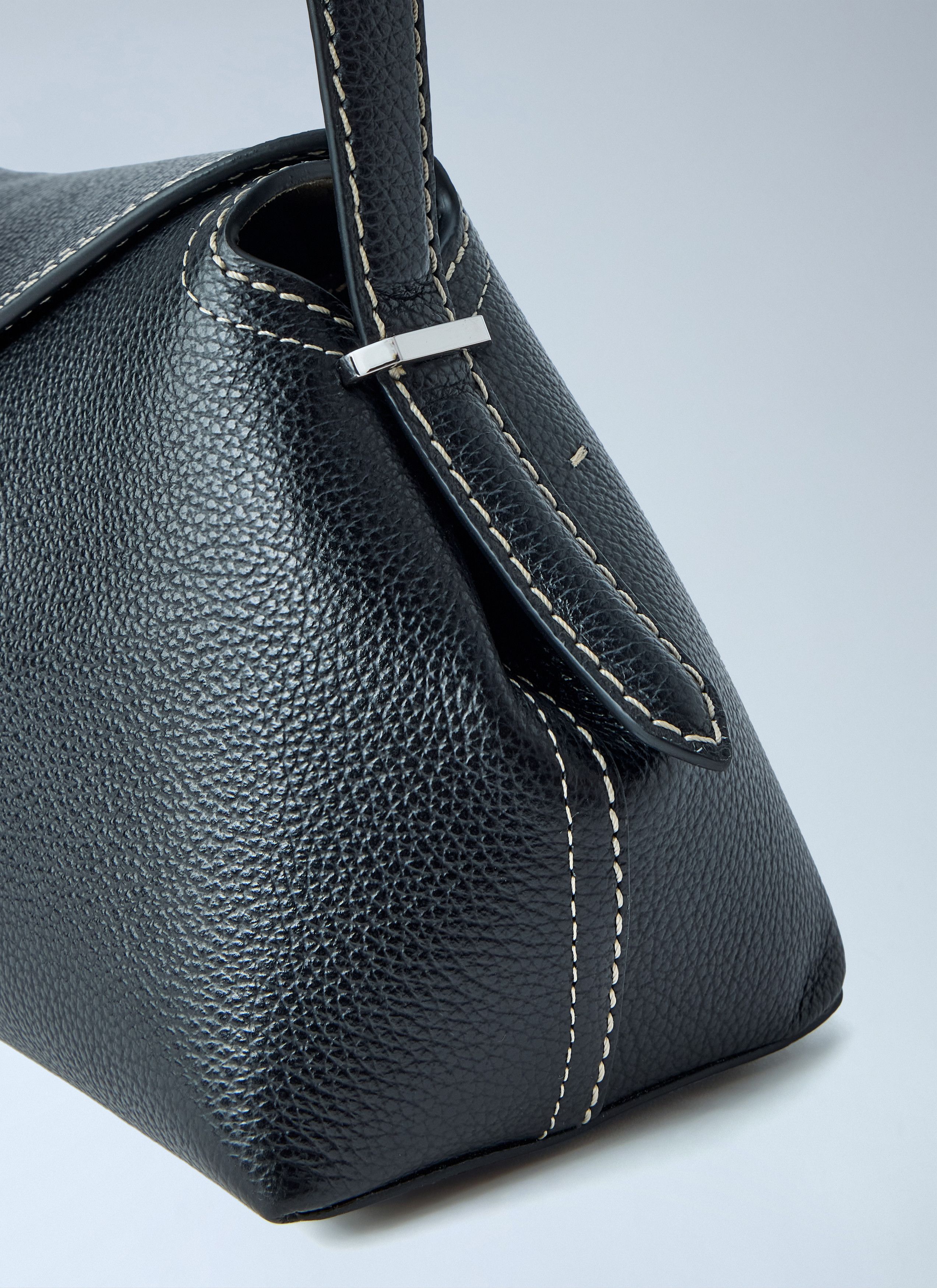 Toteme Toteme T-Lock Grained-Leather Shoulder Bag Size ONE SIZE - 5 Thumbnail