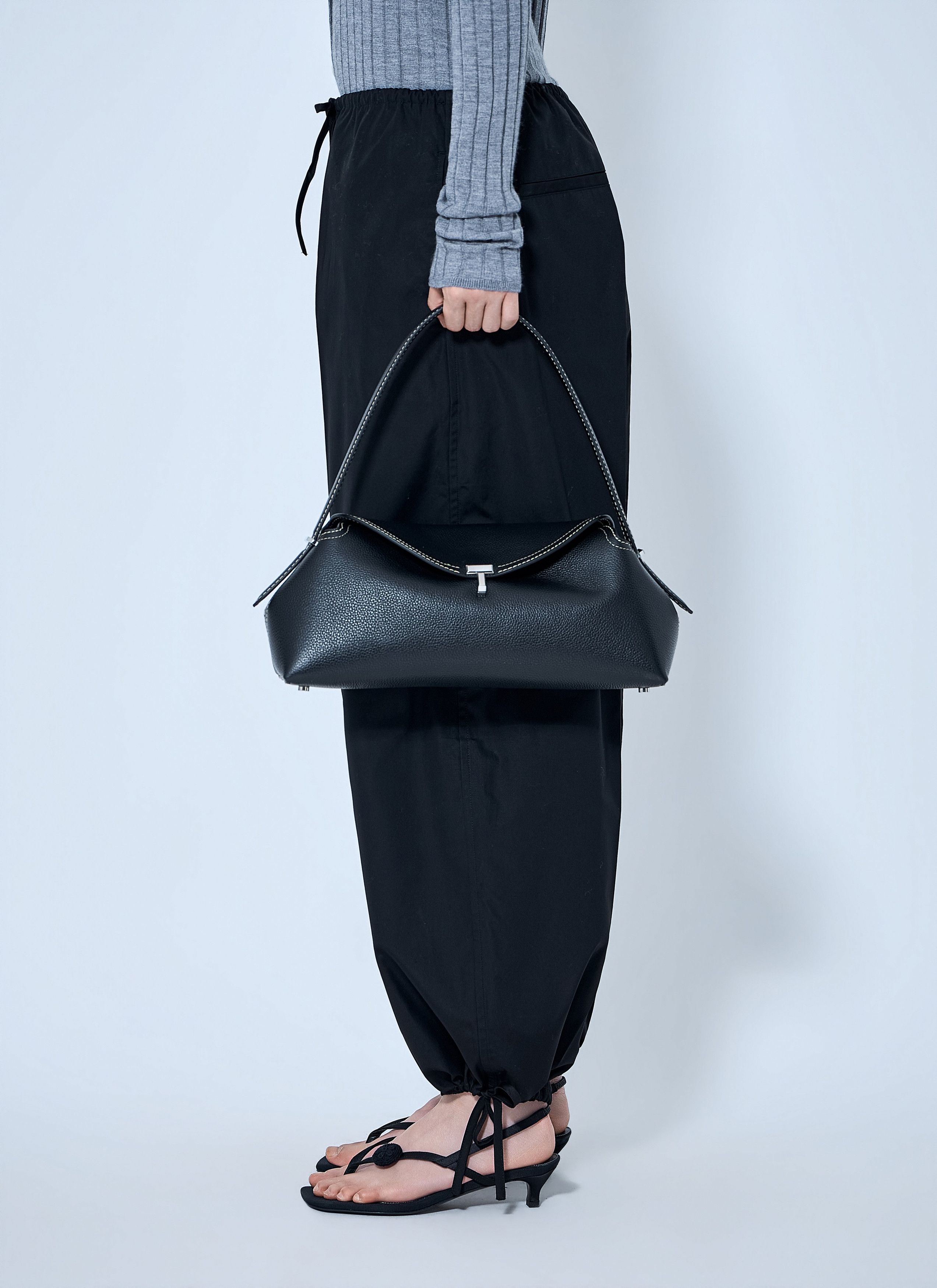 Toteme Toteme T-Lock Grained-Leather Shoulder Bag Size ONE SIZE - 2 Thumbnail