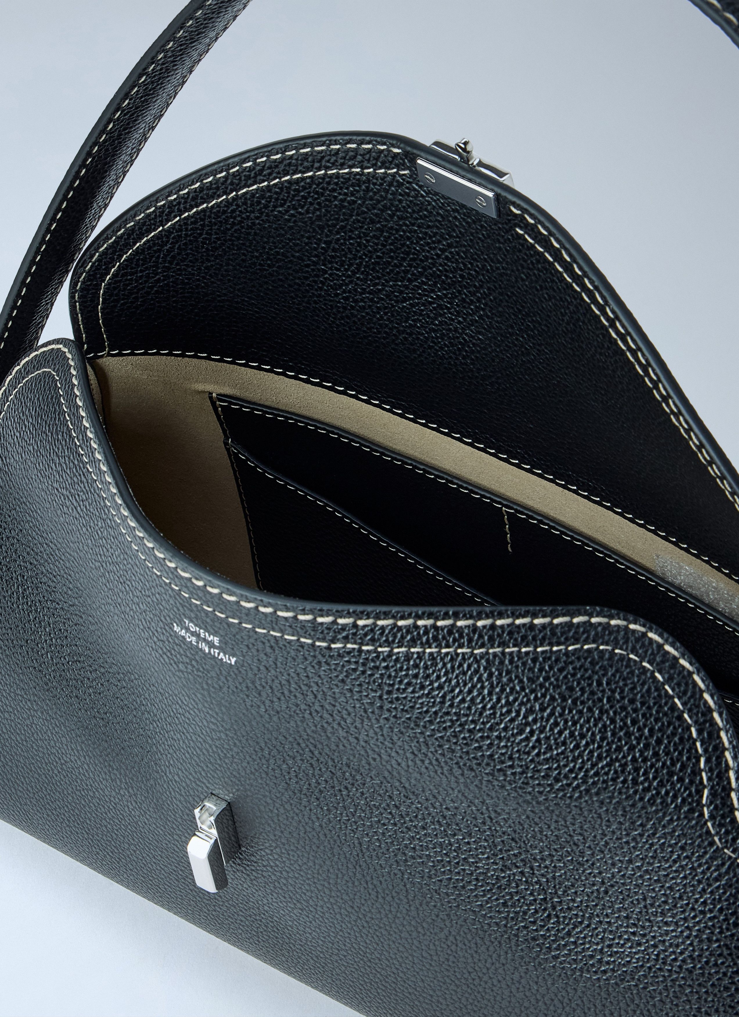 Toteme Toteme T-Lock Grained-Leather Shoulder Bag Size ONE SIZE - 6 Thumbnail