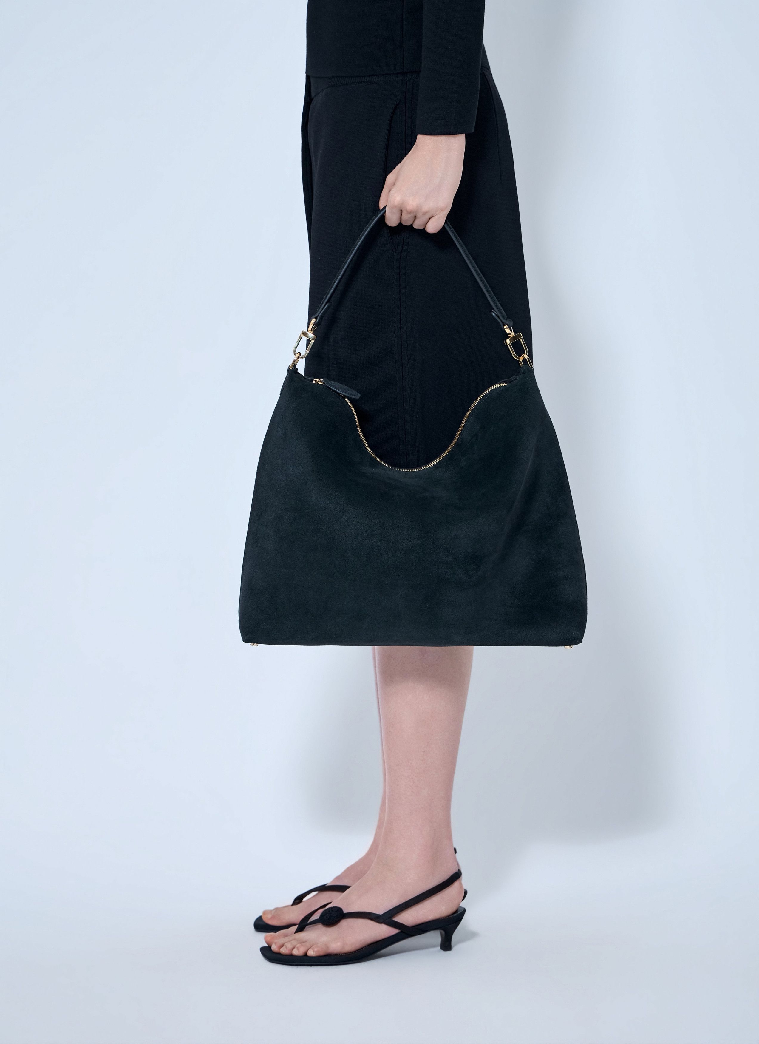 Toteme Toteme Medium Bevel Suede Shoulder Bag Size ONE SIZE - 2 Thumbnail