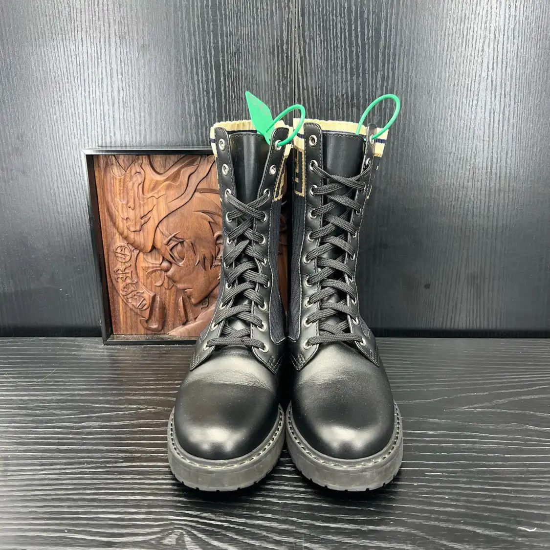 Fendi FENDI black leather Women's mid-calf boots 36 Size US 6 / IT 36 - 2 Thumbnail
