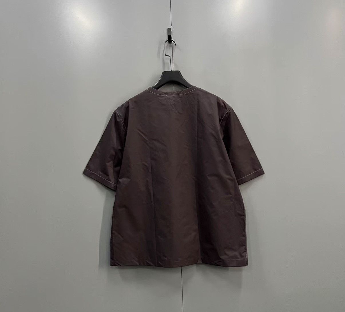 Hermes Hermès Brown Geometric Pattern Short-Sleeve Top J41 Size M / US 6-8 / IT 42-44 - 2 Thumbnail