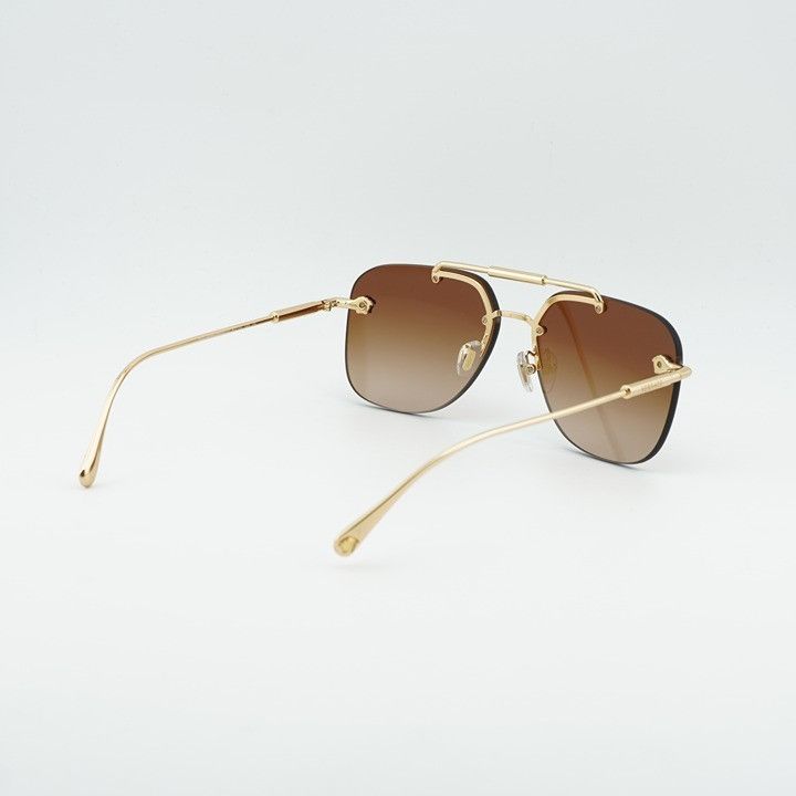 Versace Versace VE2296 100213 Sunglasses Gold Aviator Frame, Brown G Size ONE SIZE - 3 Thumbnail