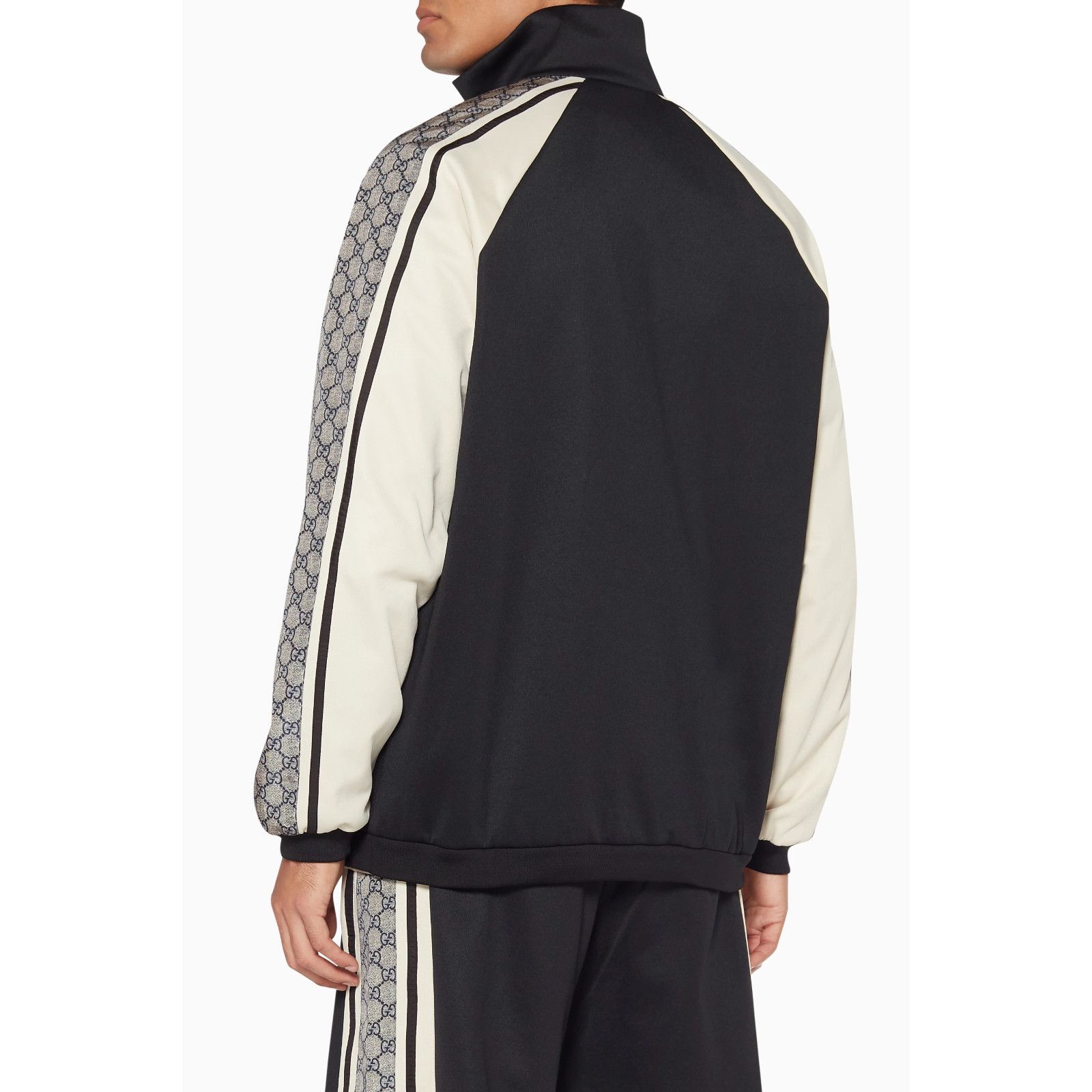 Gucci Gucci Black Oversized Technical Jersey Bomber Track Jacket S Size US S / EU 44-46 / 1 - 12 Thumbnail