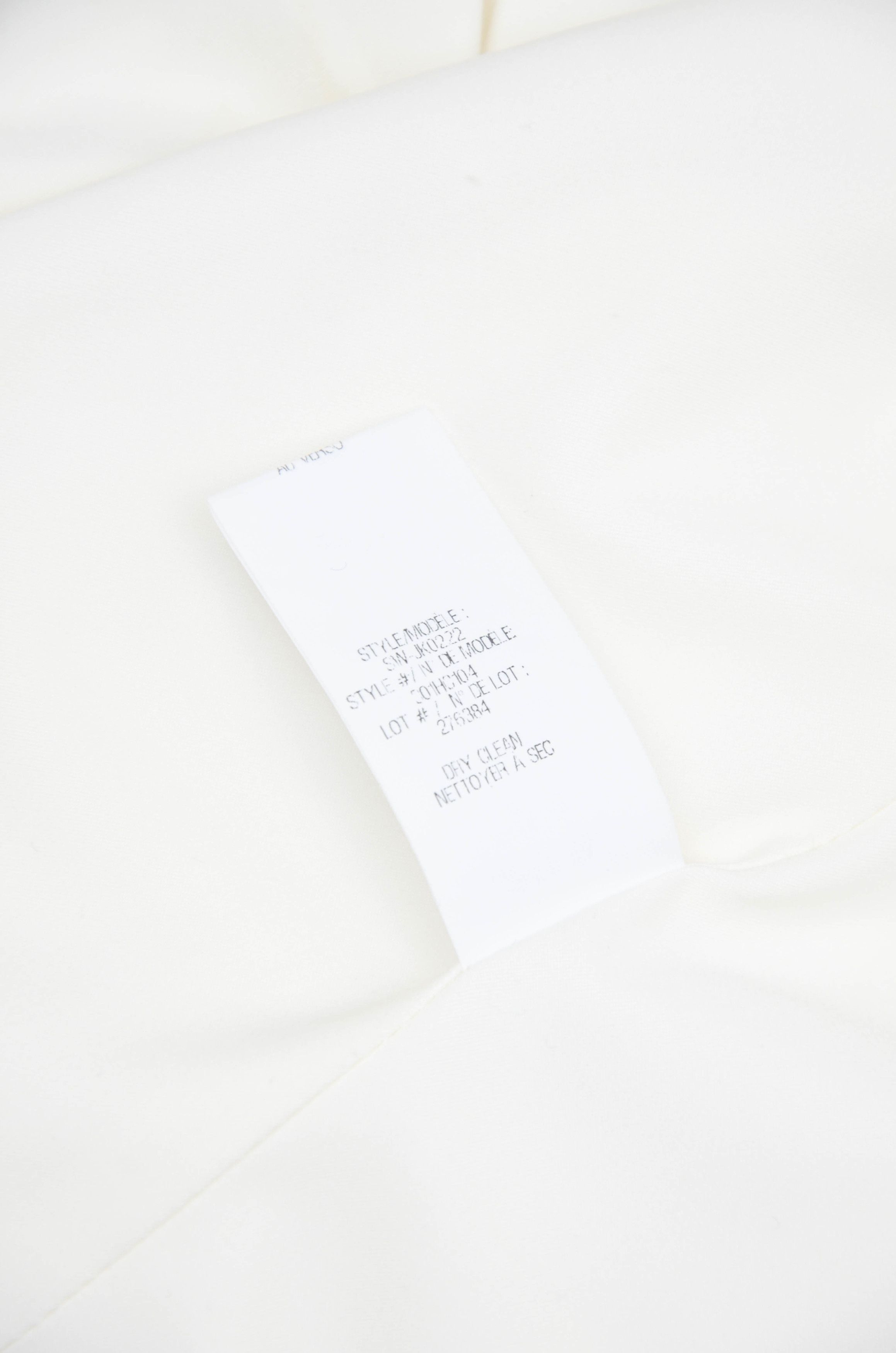 Helmut Lang Helmut Lang Vintage White Viscose Blazer – Size 8 Size M / US 6-8 / IT 42-44 - 12 Thumbnail