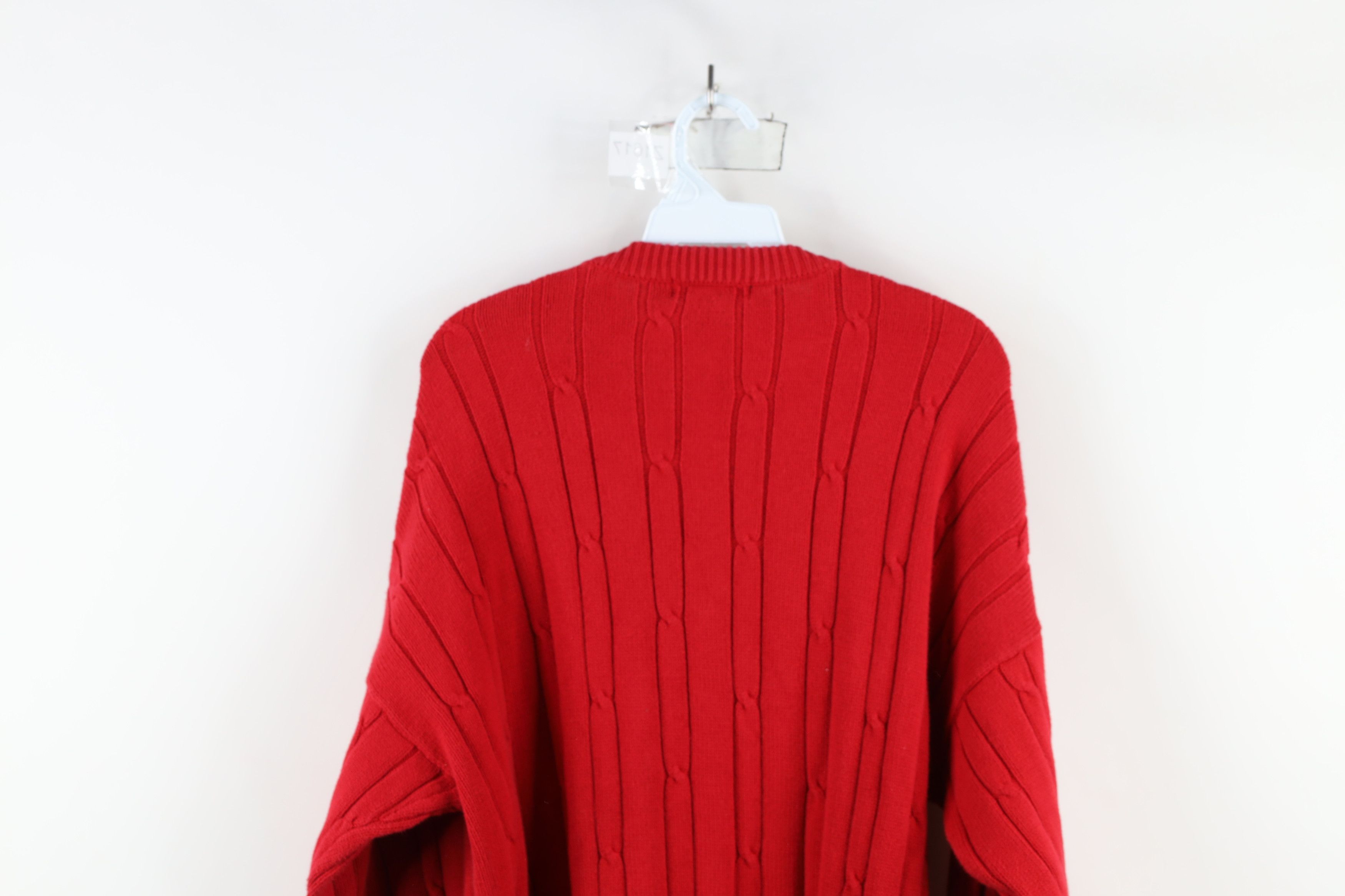 Nautica × Vintage Vintage 90s Nautica Chunky Cable Knit Crewneck Sweater Size US M / EU 48-50 / 2 - 10 Thumbnail