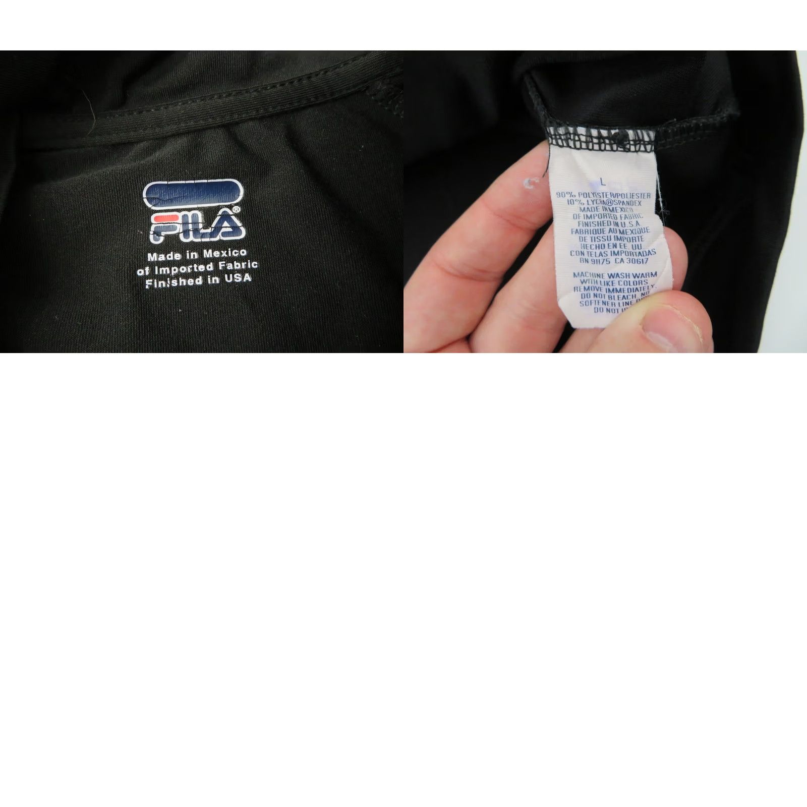 Fila Womens Black FILA Jacket Windbreaker Full Zip Logo Size L Weather Resistant Athletic Casual Travel Sports Hoodie? Size L / US 10 / IT 46 - 8 Thumbnail
