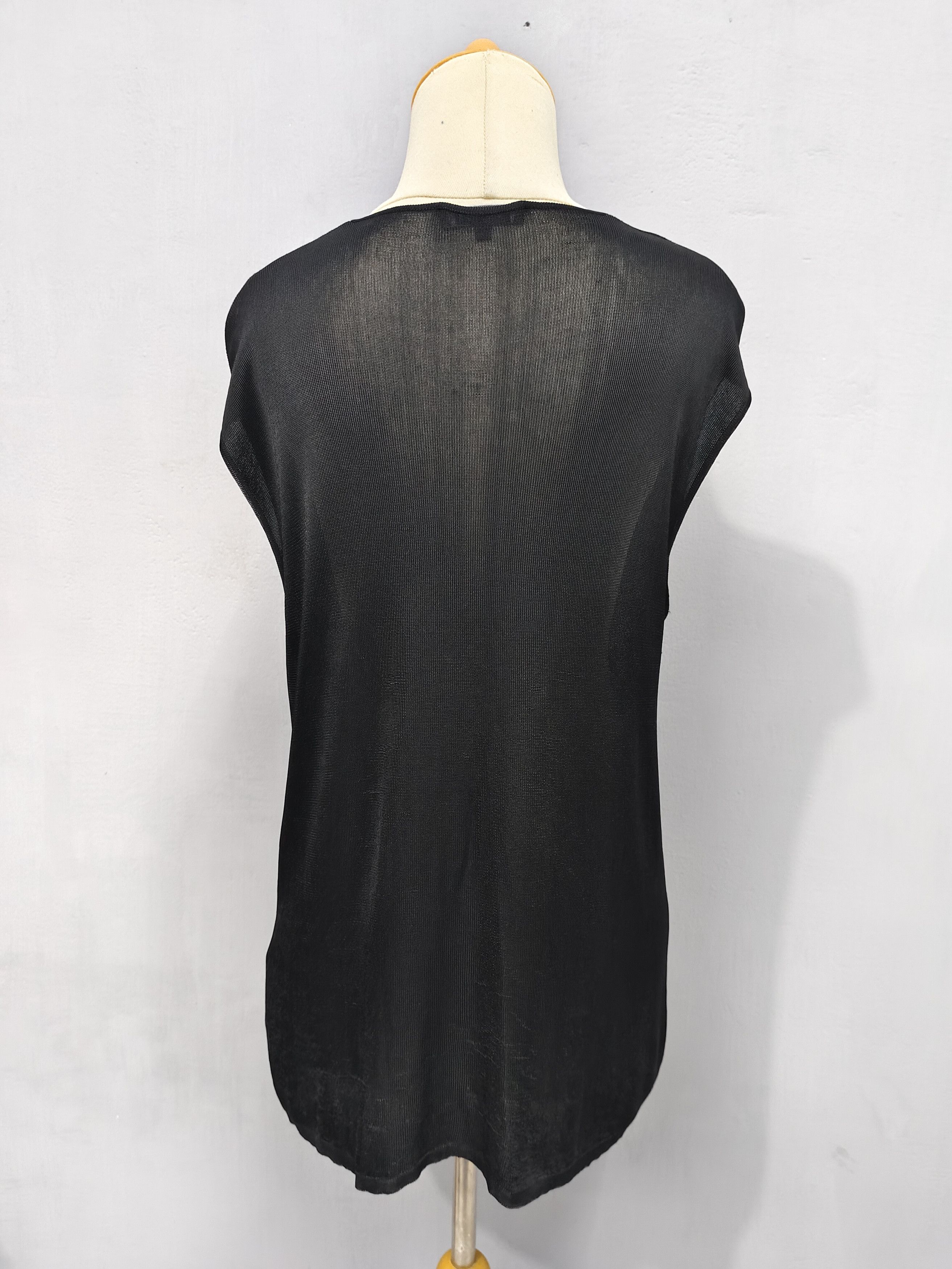 Loewe 💥 Vtg Loewe Madrid Rayon Sleeveless Blouses Size L / US 10 / IT 46 - 4 Thumbnail