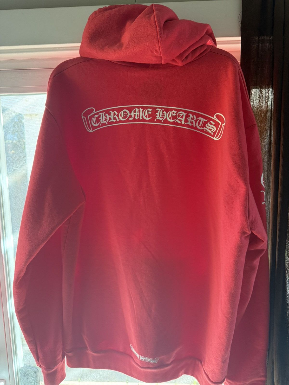 Chrome Hearts Chrome Hearts Red “Scroll” Hoodie Size US L / EU 52-54 / 3 - 2 Thumbnail