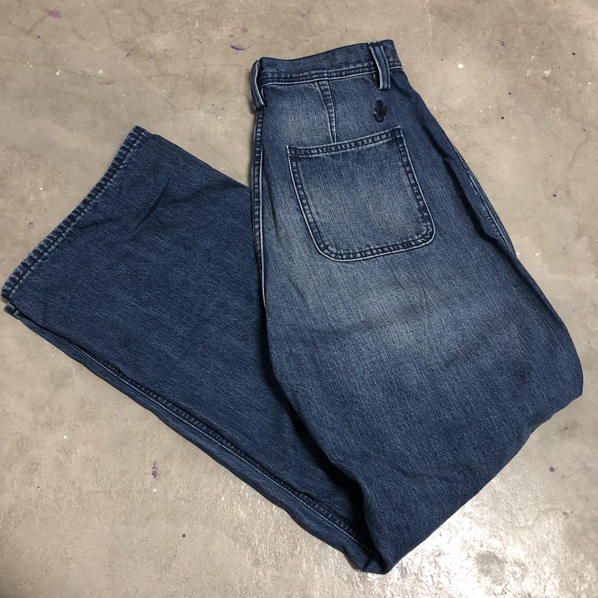 JW Anderson × Uniqlo JW Anderson x Uniqlo Baker-Style Denim Relaxed Work Pants Size US 27 - 13 Thumbnail