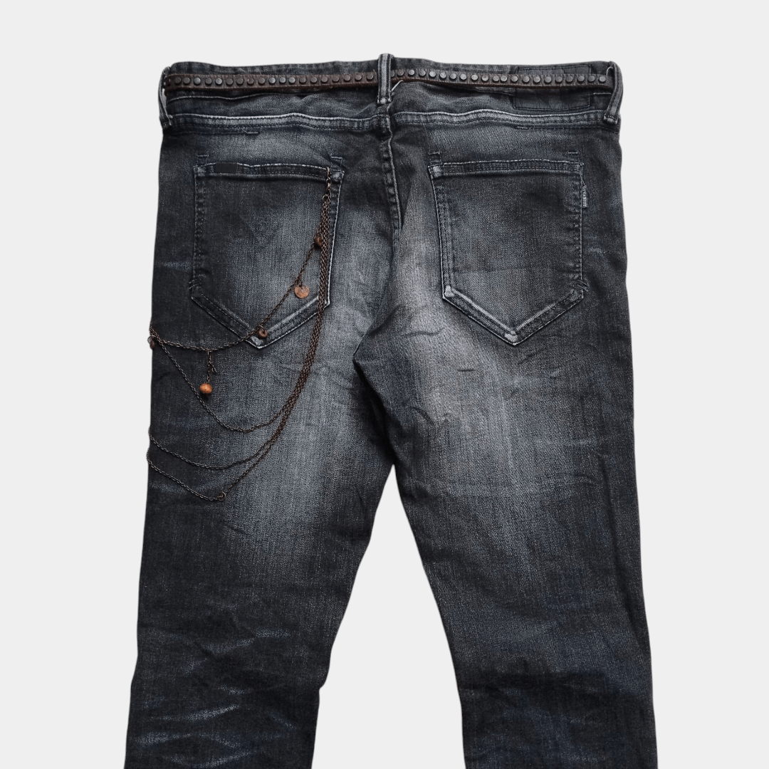 14th Addiction × CIVARIZE × Le Grande Bleu (L.G.B.) Civarize clawmark slim jean Size US 31 - 4 Thumbnail