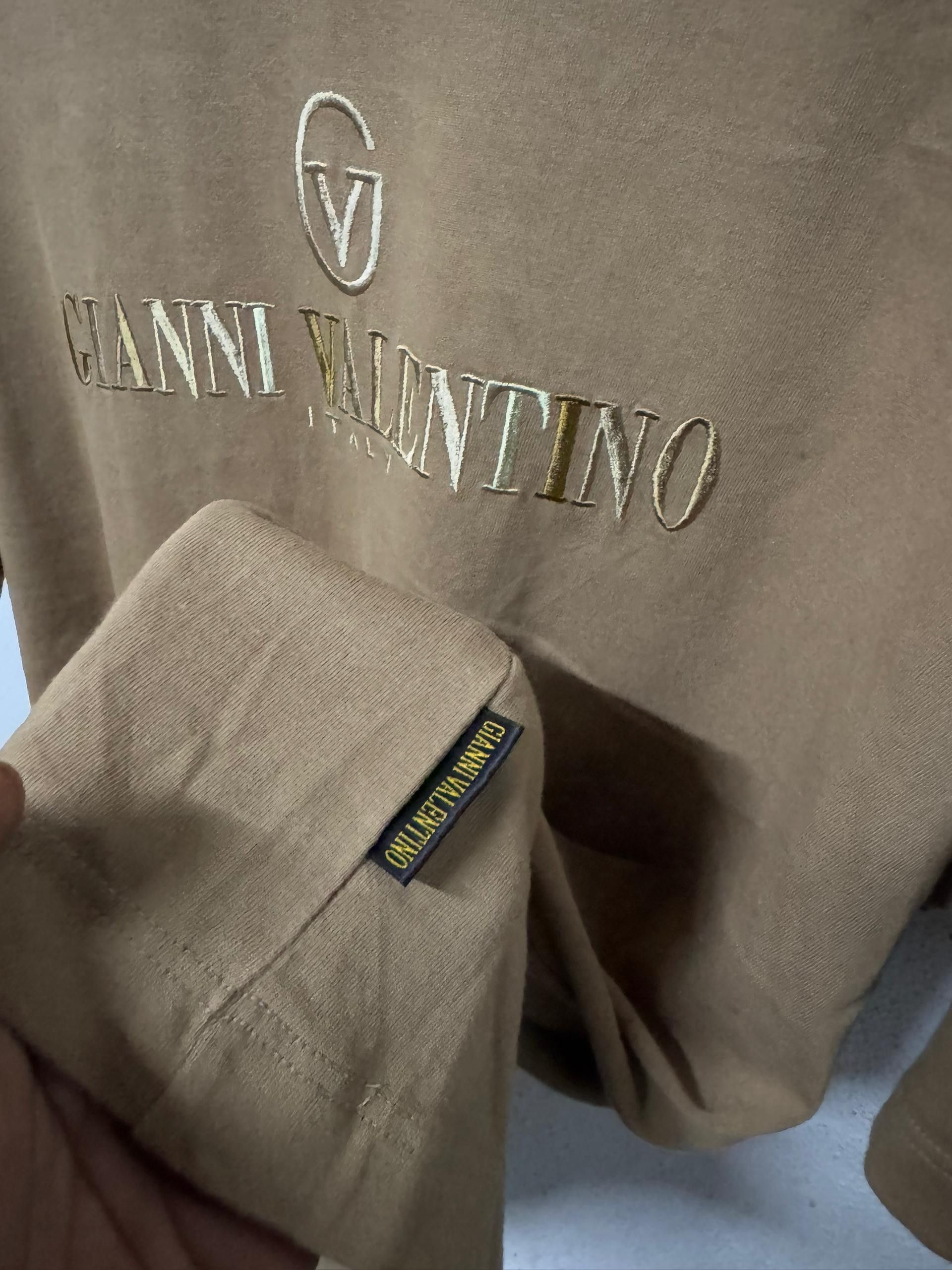 Valentino 🔥🔥🔥Gianni Valentino embroidered spellout tee Size US L / EU 52-54 / 3 - 5 Thumbnail