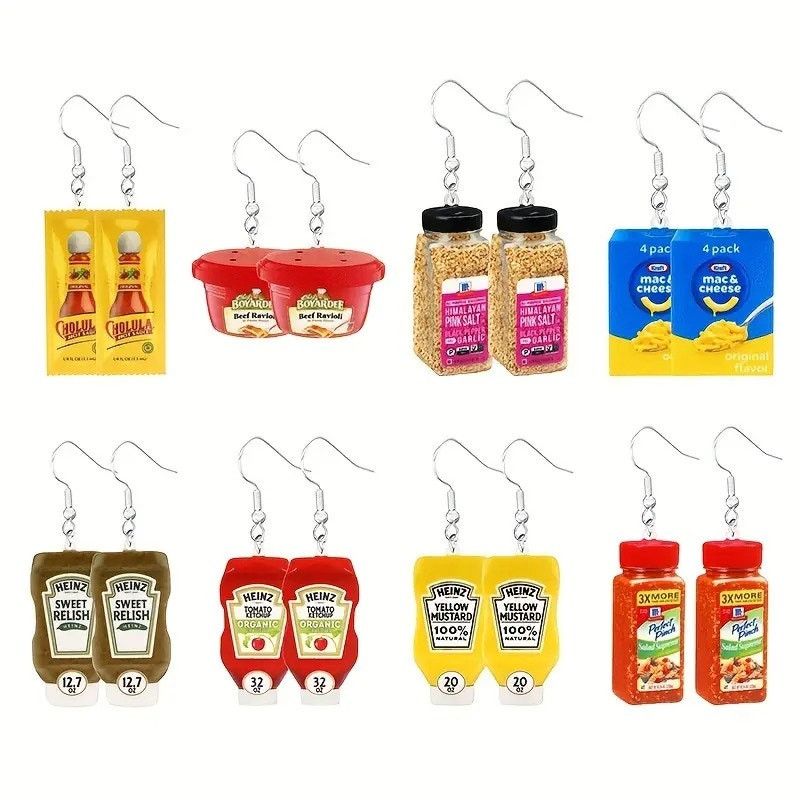 & Other Stories Mini Food Earrings – Quirky Grocery-Themed Dangle Earrings Size ONE SIZE - 4 Thumbnail