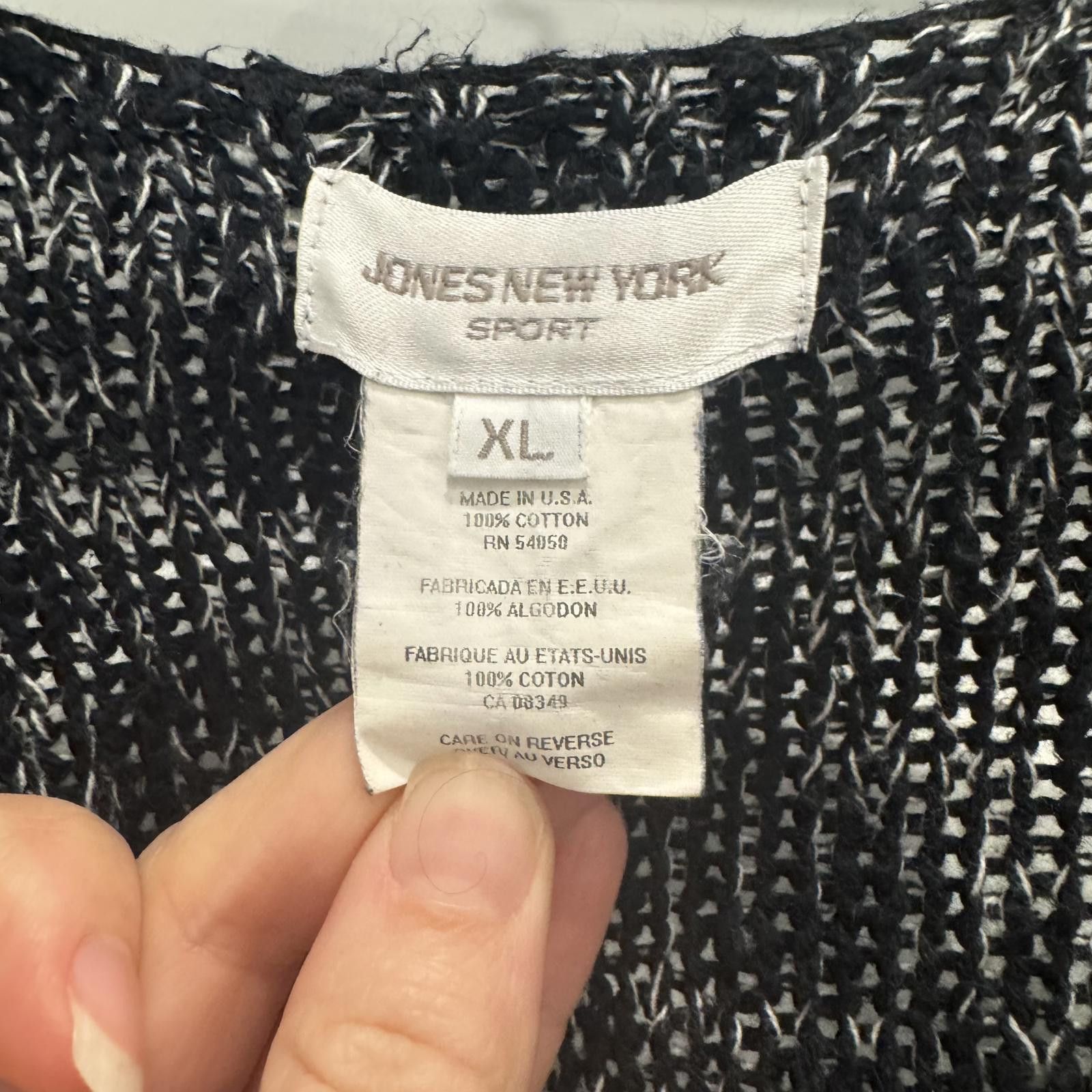 Other Jones New York Sport XL Women's Black Carnigan Size XL / US 12-14 / IT 48-50 - 2 Thumbnail
