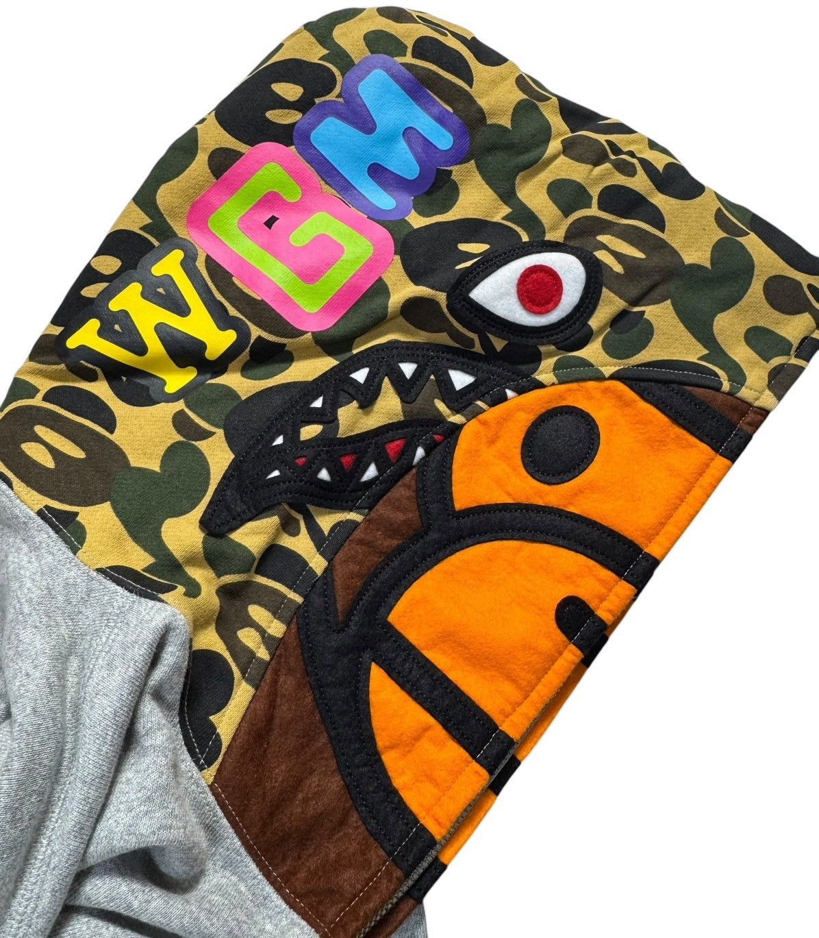 Bape BAPE Milo/ Shark Full Zip Hoodie Gray Size US L / EU 52-54 / 3 - 7 Thumbnail