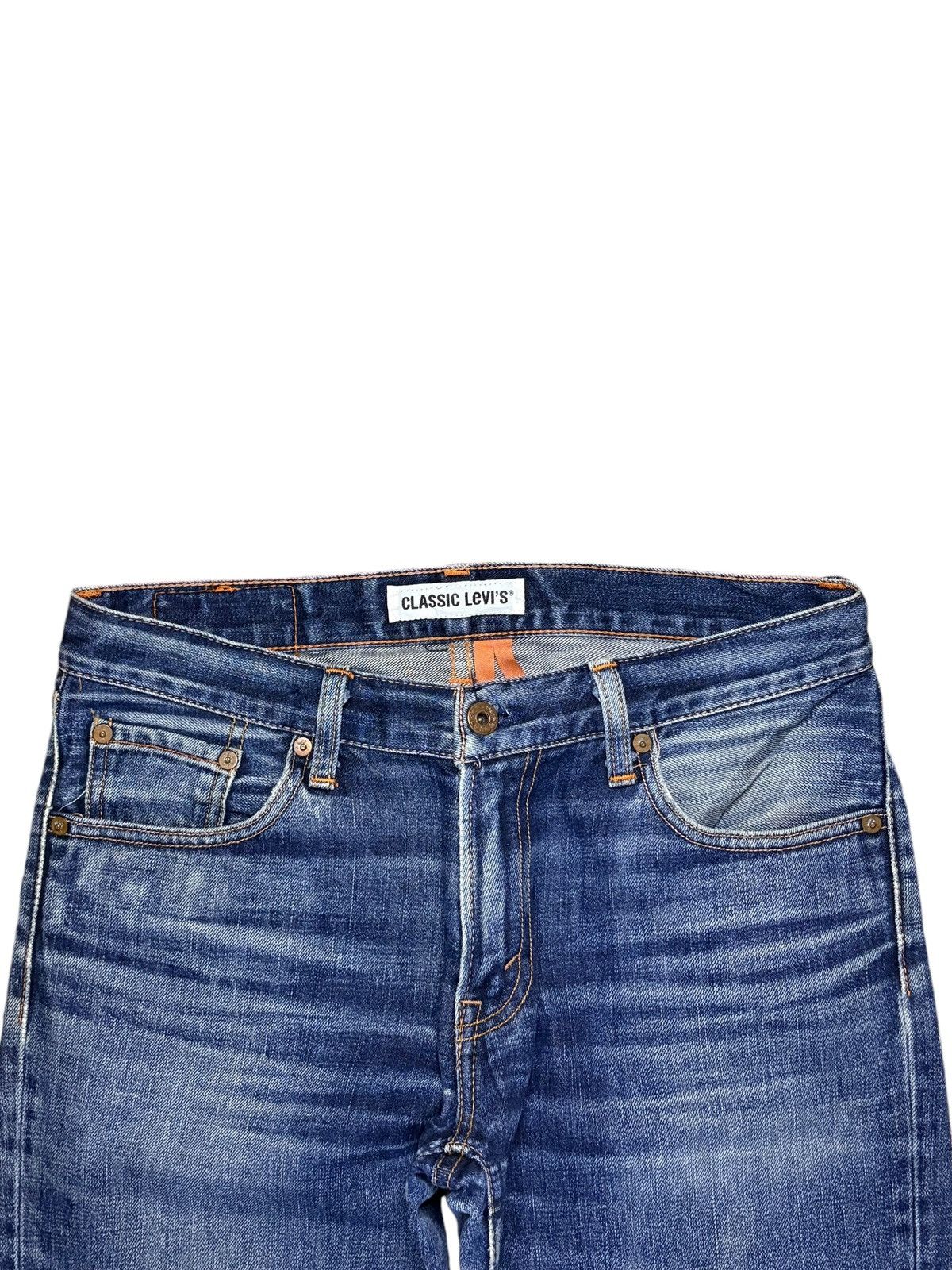 Levi's Vintage 90s Levis 502 Blue Wash Distressed Loose Jeans Size US 32 / EU 48 - 4 Thumbnail