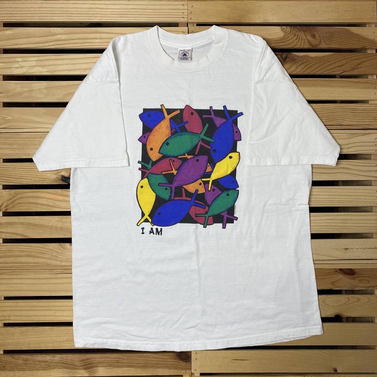 Delta Vintage Jesus Fish White Jesus Tee Size XL Size US XL / EU 56 / 4 - 1 Thumbnail