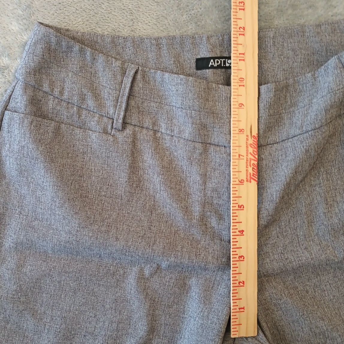 Apt. 9 Apt. 9 Dress Pants Womens Size 12 Gray Heather Pockets 32x31.5 Mid Rise Size 34" / US 12 / IT 48 - 4 Thumbnail