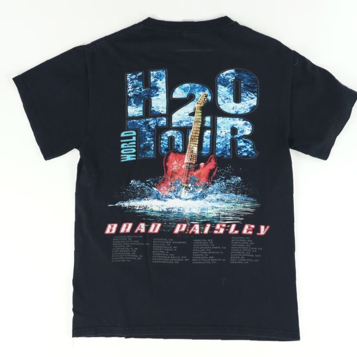 Gildan Brad Paisley H2O Tour Gildan Solid T-Shirt Black Men's S Size US S / EU 44-46 / 1 - 3 Thumbnail