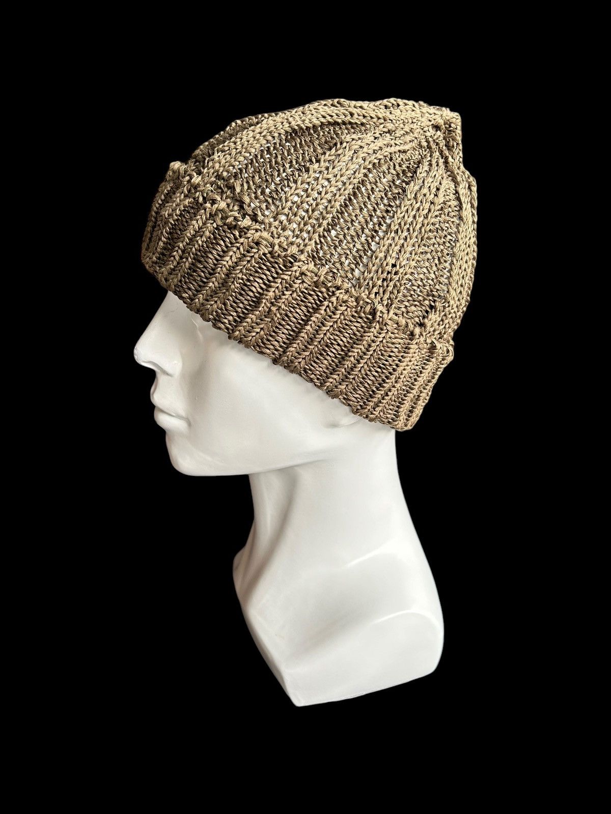 Japanese Brand × Kapital × Vintage Made in Japan Beams Crochet Knitted Beanie Hats🎌 Size ONE SIZE - 2 Thumbnail