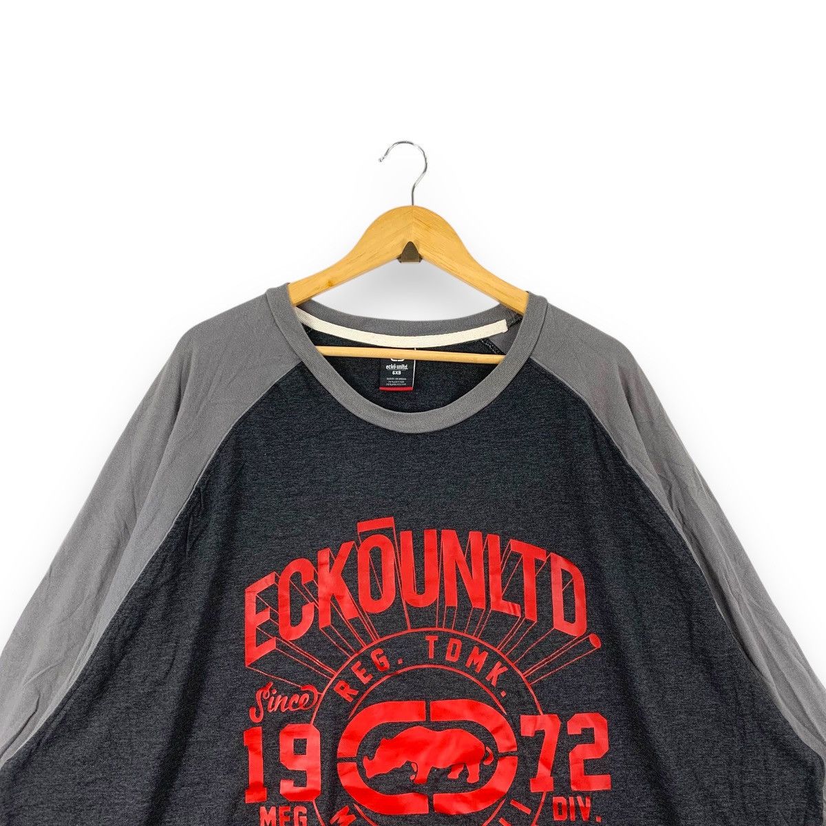 Ecko Unltd. ECKO UNLTD. Rawthentic Raglan Hip Hop Rap Oversized Tee Size US XXL / EU 58 / 5 - 2 Thumbnail