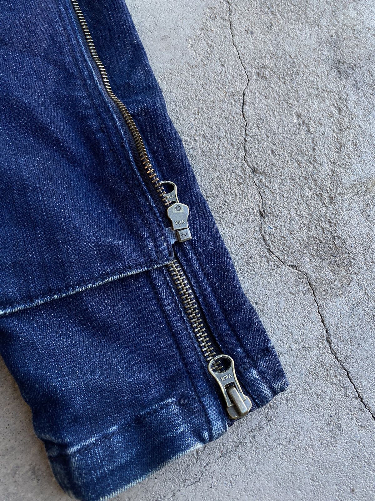 Japanese Brand × Vintage vintage denim jacket jeans multi zip cropped fit Size US M / EU 48-50 / 2 - 6 Thumbnail