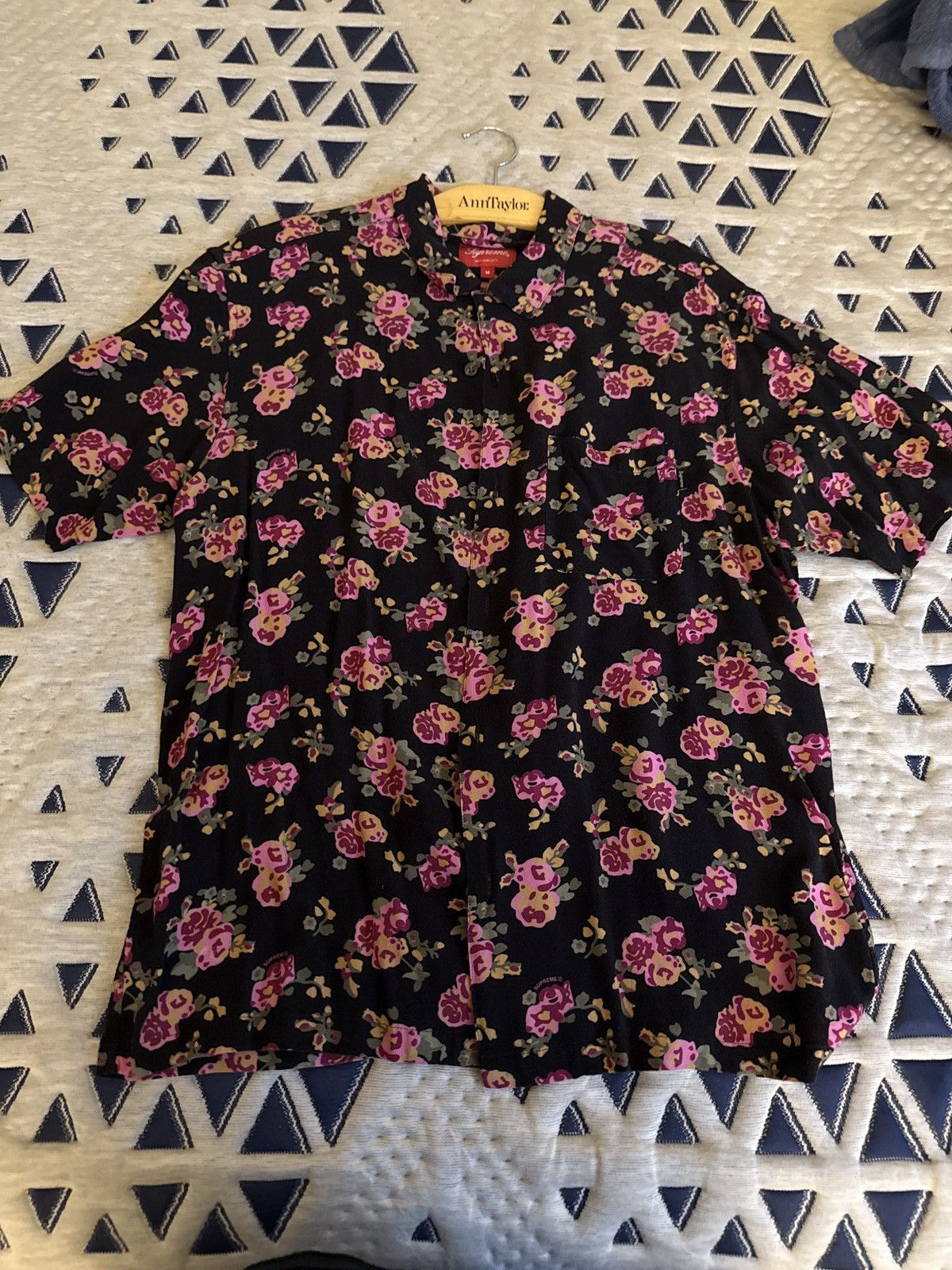 Supreme Supreme Floral Rayon S/S Shirt Black Medium SS 20 Size US M / EU 48-50 / 2 - 2 Thumbnail