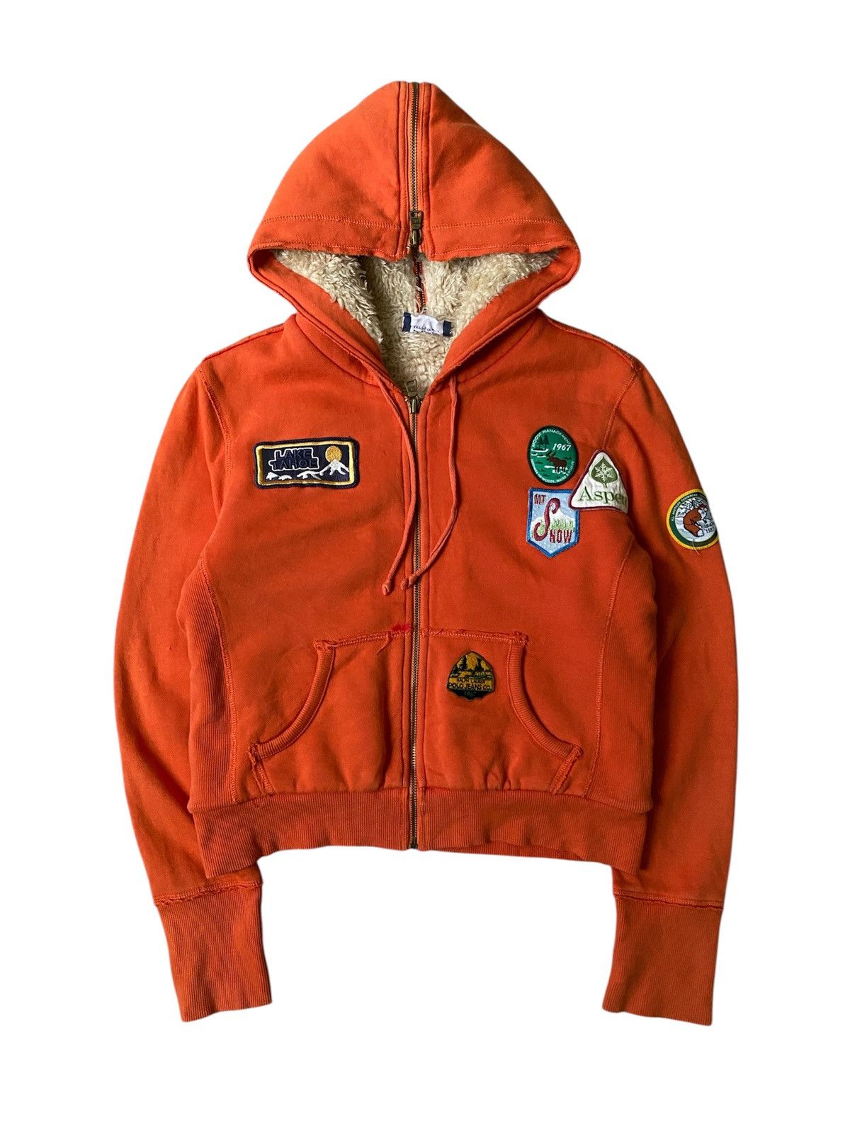 Polo Ralph Lauren Polo Jeans Ralph Lauren Sherpa Lining Hoodie Zipper Jacket Size US S / EU 44-46 / 1 - 1 Thumbnail