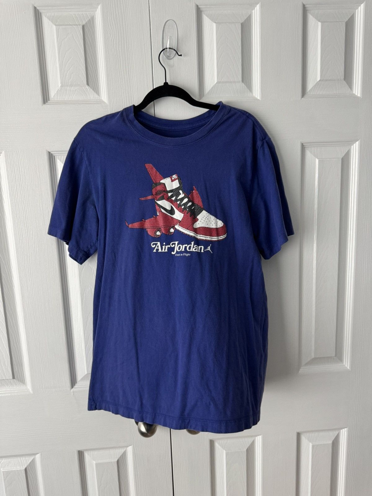 Jordan Brand Jordan Cobalt Blue Chicago Bred Rocket Graphic T-Shirt L Size US L / EU 52-54 / 3 - 1 Thumbnail