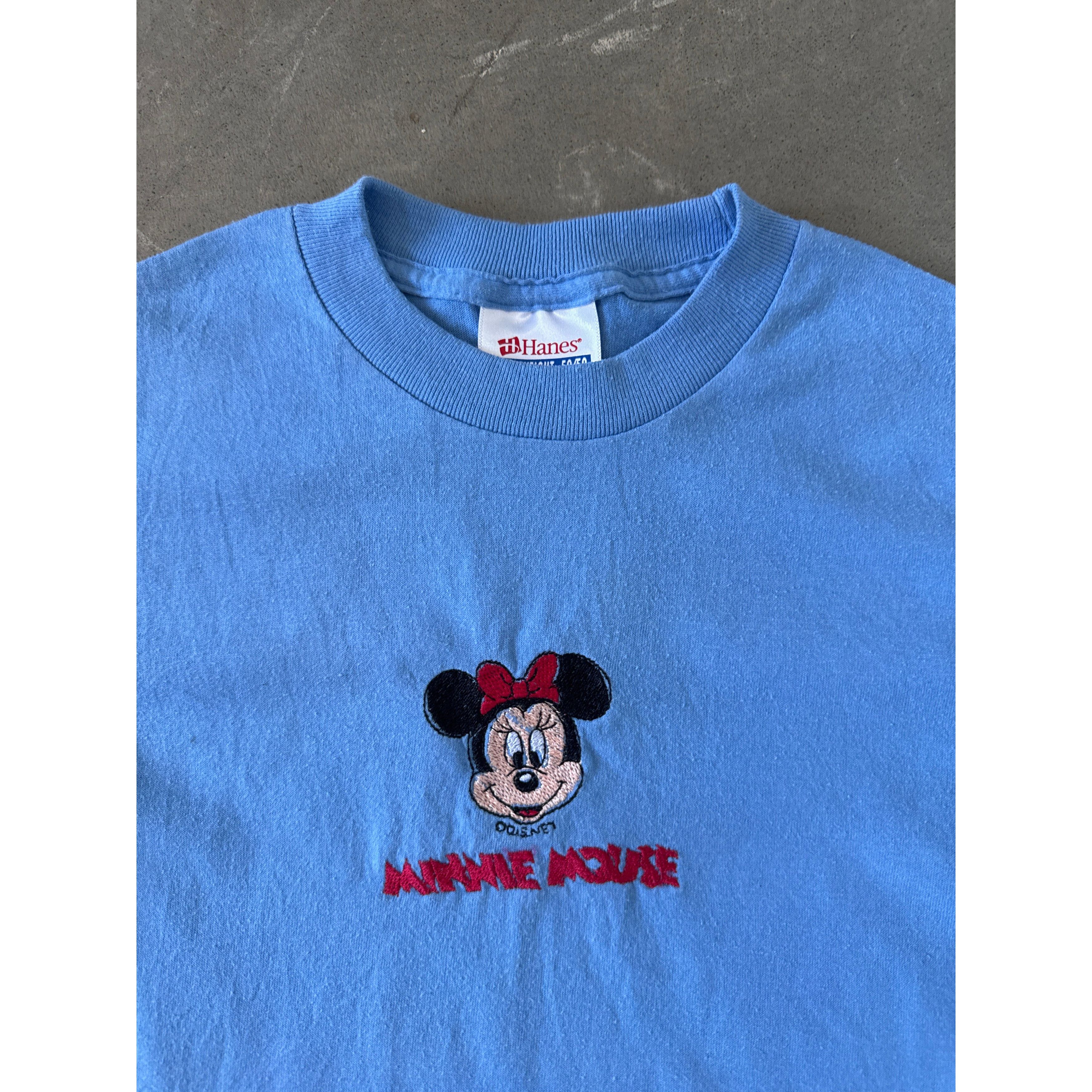 Disney Vintage 90s Youth Disney Minnie Mouse Embroidered Tee Size S / US 4 / IT 40 - 2 Thumbnail
