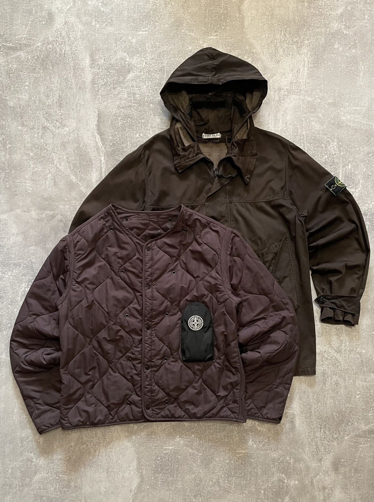 Stone Island Vintage Raso Gommato Jacket | Grailed