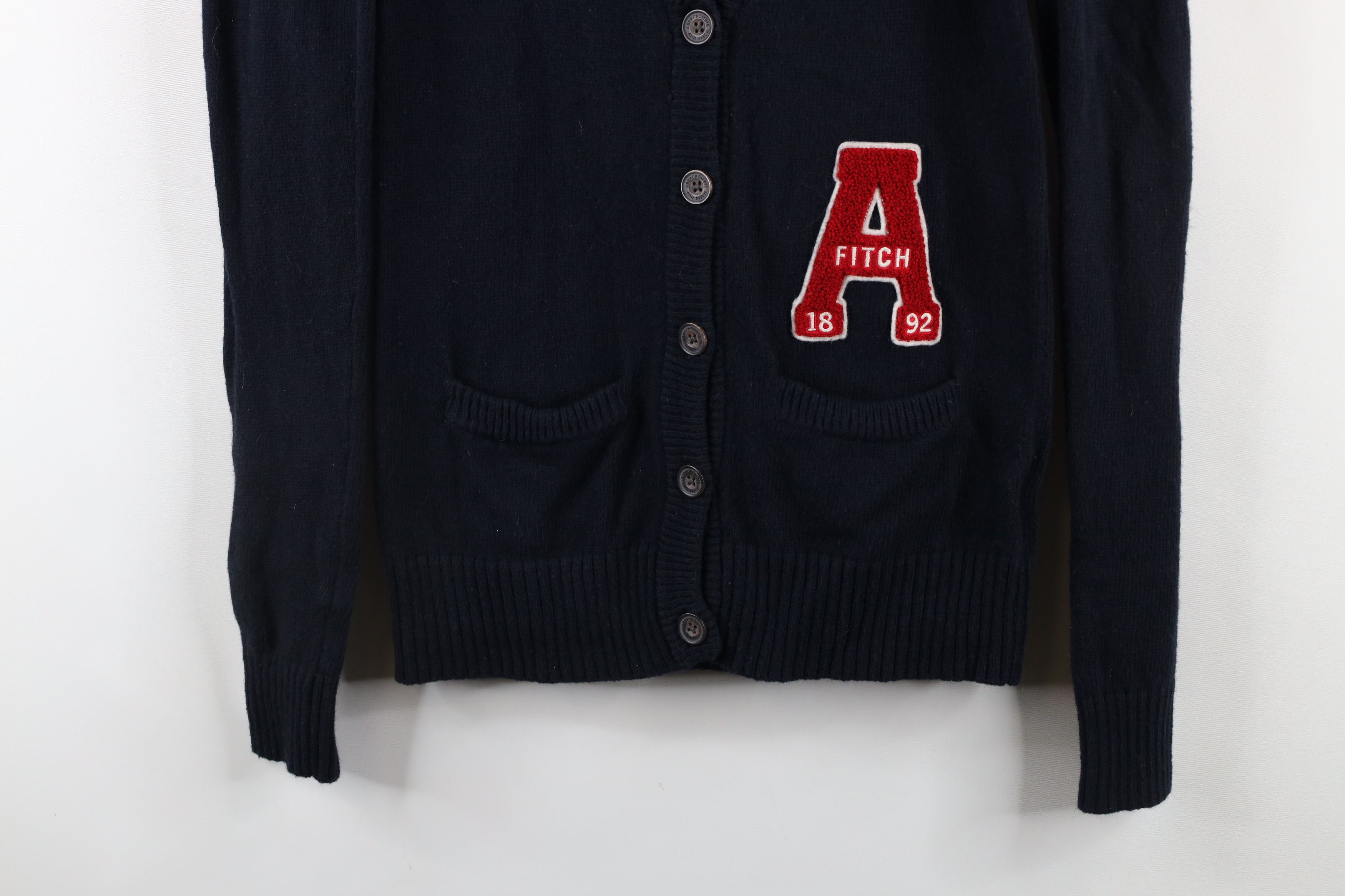 Abercrombie & Fitch × Vintage Vintage Abercrombie & Fitch Letterman Cardigan Sweater Size M / US 6-8 / IT 42-44 - 3 Thumbnail