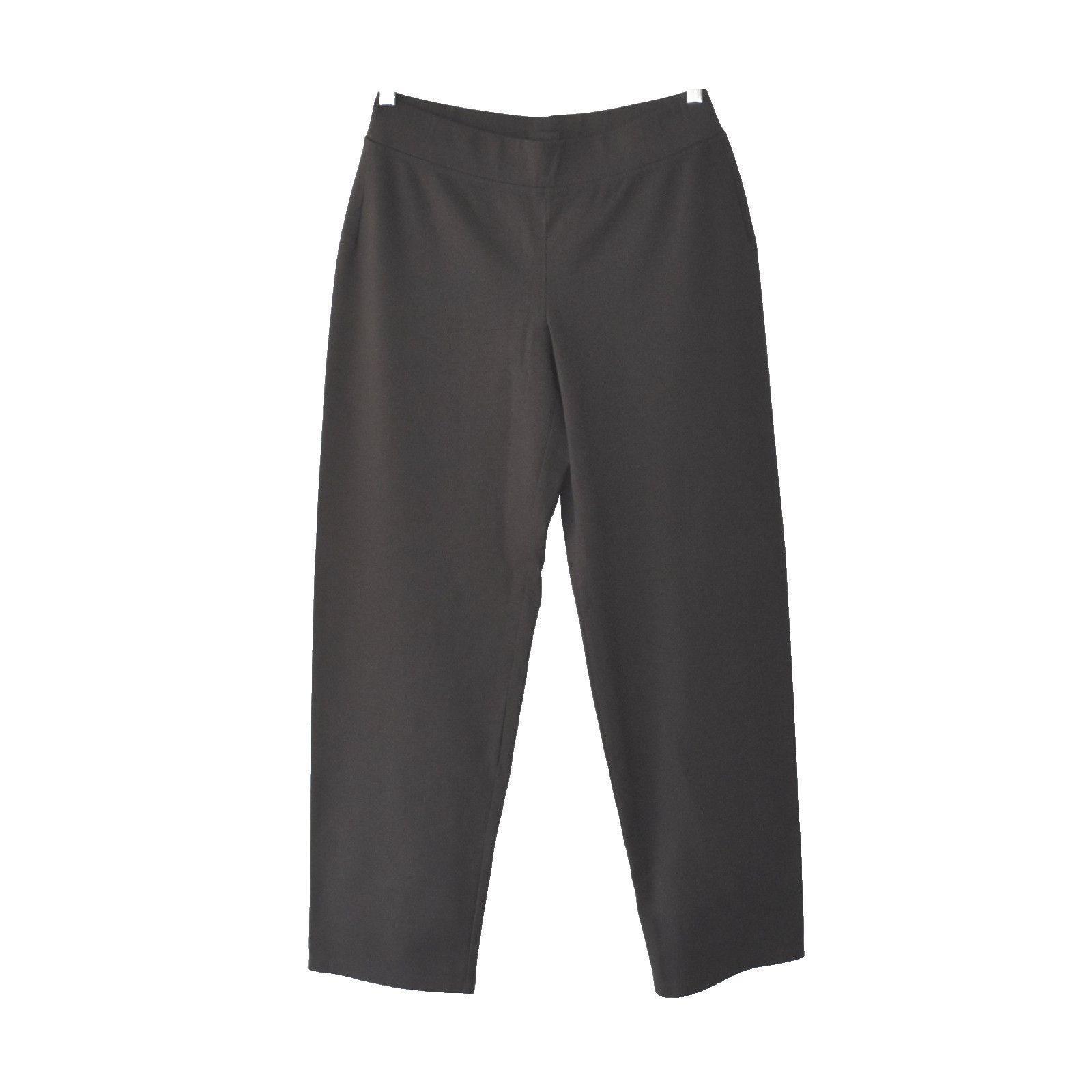 Eileen Fisher EILEEN FISHER Brown Rayon/Nylon Stretch Straight Pants Sz S Size 29" - 1 Thumbnail