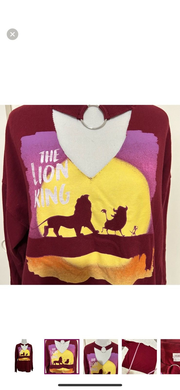 Disney Disney the lion king XL choker style sweatshirt Size XL / US 12-14 / IT 48-50 - 4 Thumbnail