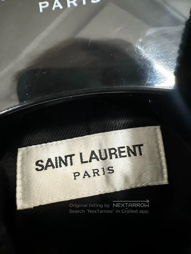 Saint Laurent Paris Saint Laurent Paris Black Wool Slogan Baseball Jacket Size US M / EU 48-50 / 2 - 3 Thumbnail