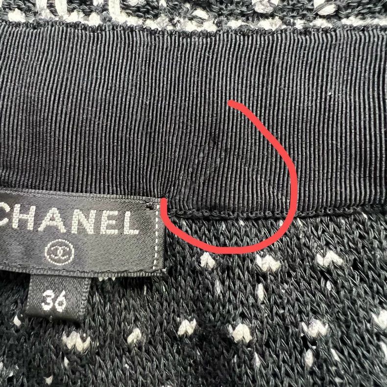 Chanel Chanel Black and white braided double c skirt Size 24" / US 00 / IT 34 - 7 Thumbnail