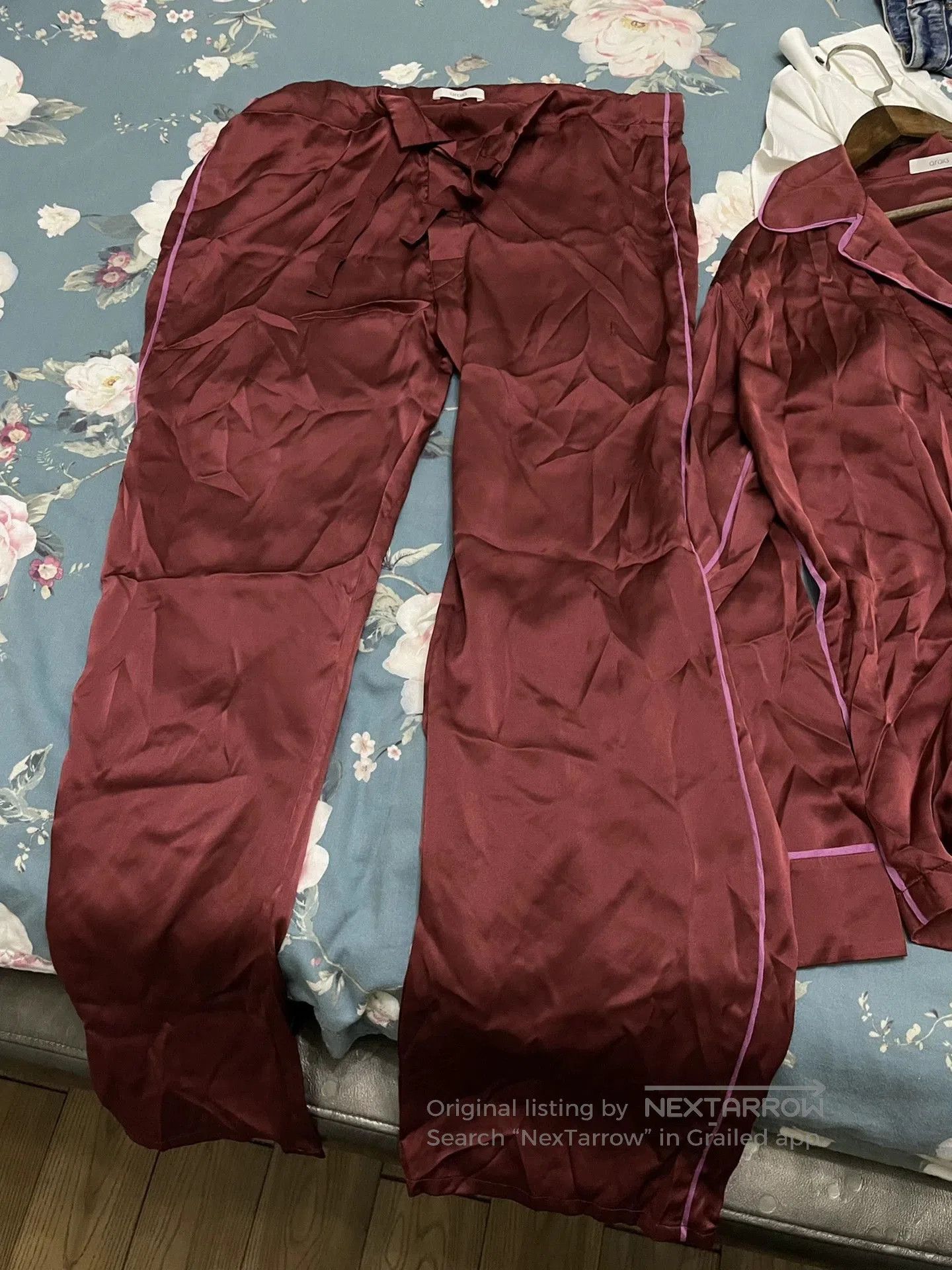 ARQ Araks Silk Loungewear Set, Gently Used. Size 30" / US 8 / IT 44 - 3 Thumbnail