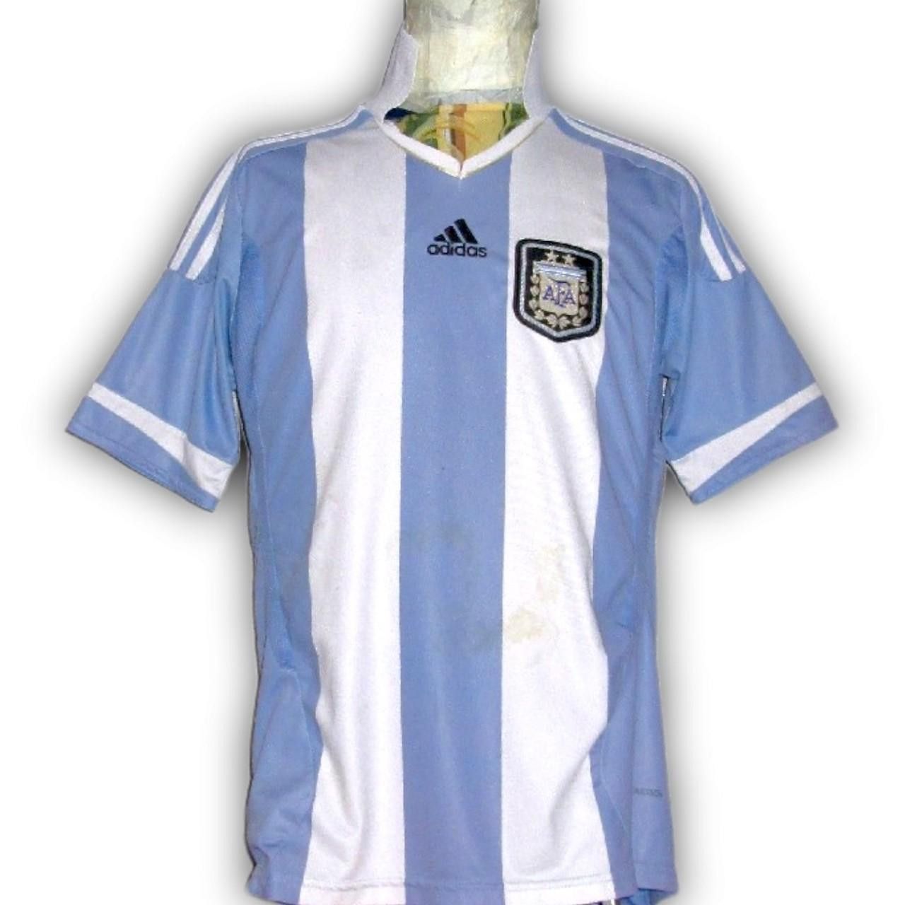 Adidas Argentina 2010 2011 World Cup Home Shirt Jersey Size US M / EU 48-50 / 2 - 3 Thumbnail